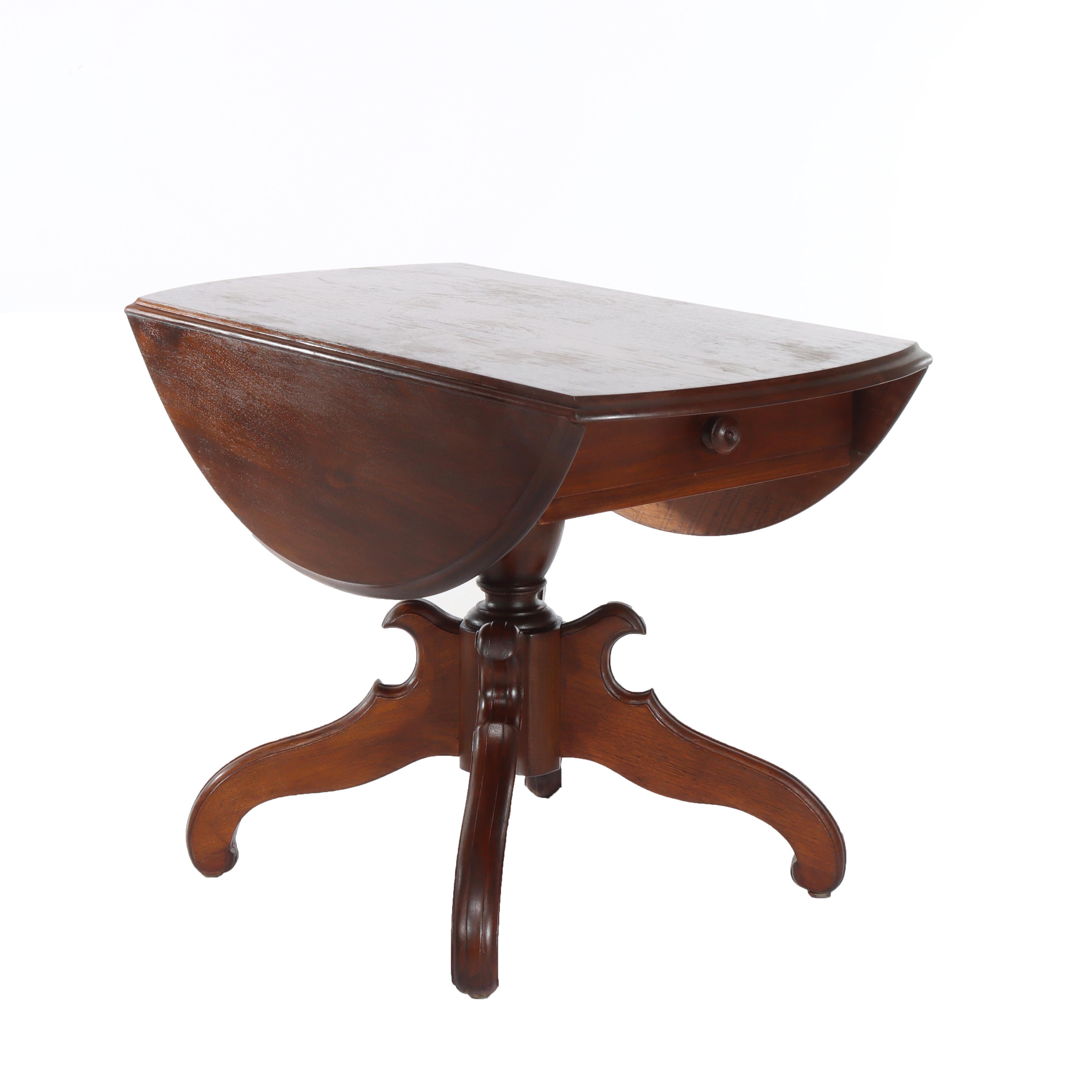 Antique Victorian Walnut Drop Leaf Table C1890

Measures - 23 5/8