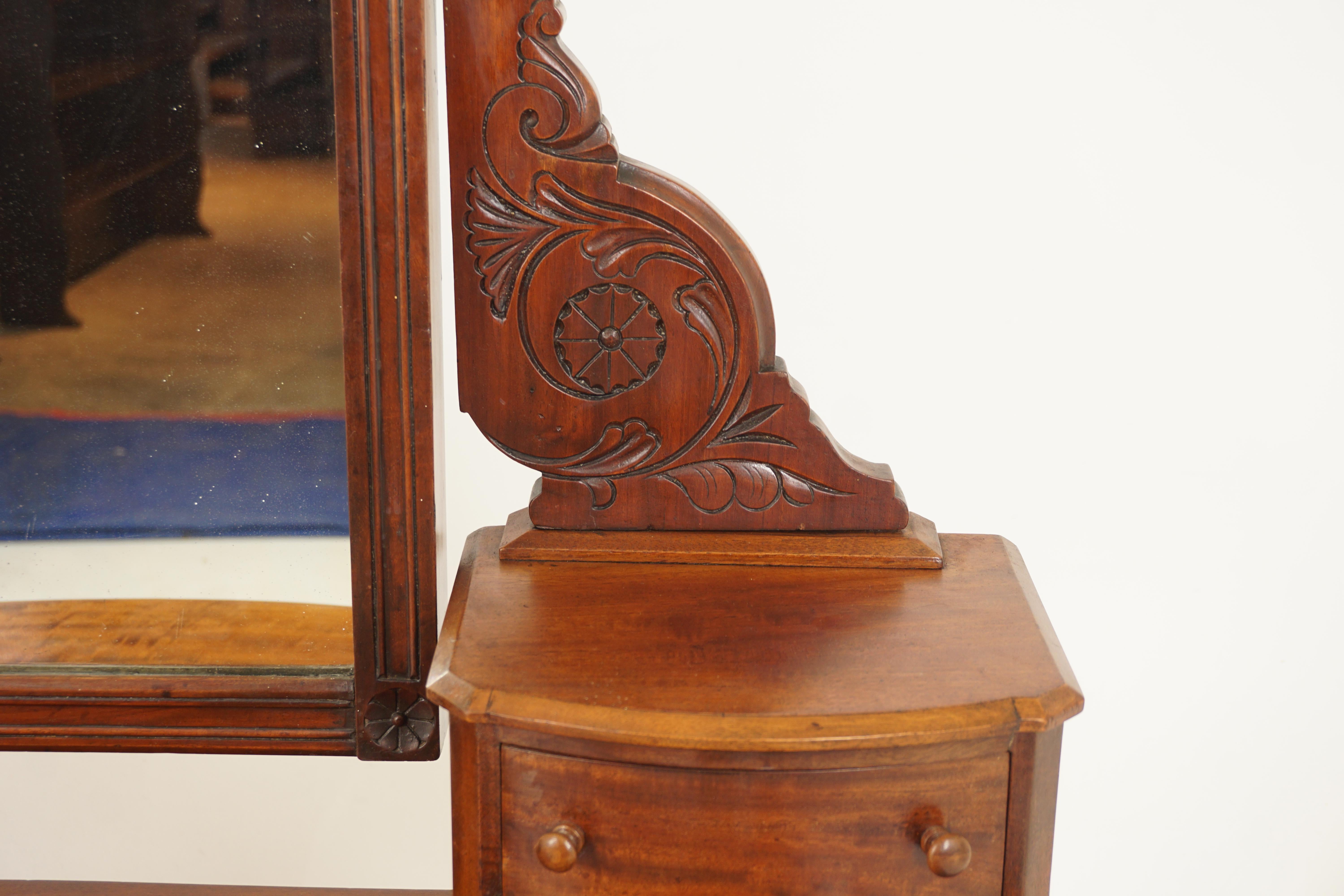 Late 19th Century Antique Victorian Walnut Duchess Dressing Table Vanity, Scotland 1870, H701