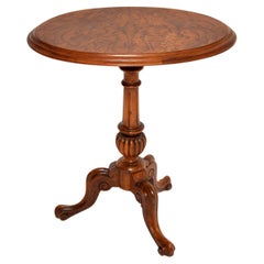 Antique Victorian Walnut & Elm Side Table