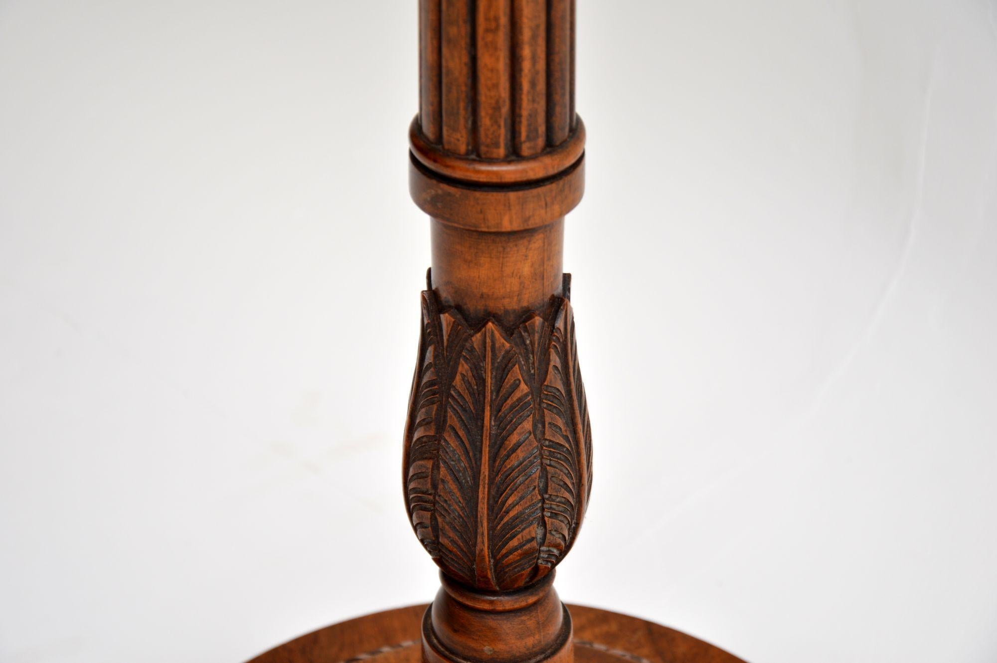 19th Century Antique Victorian Walnut Floor Lamp