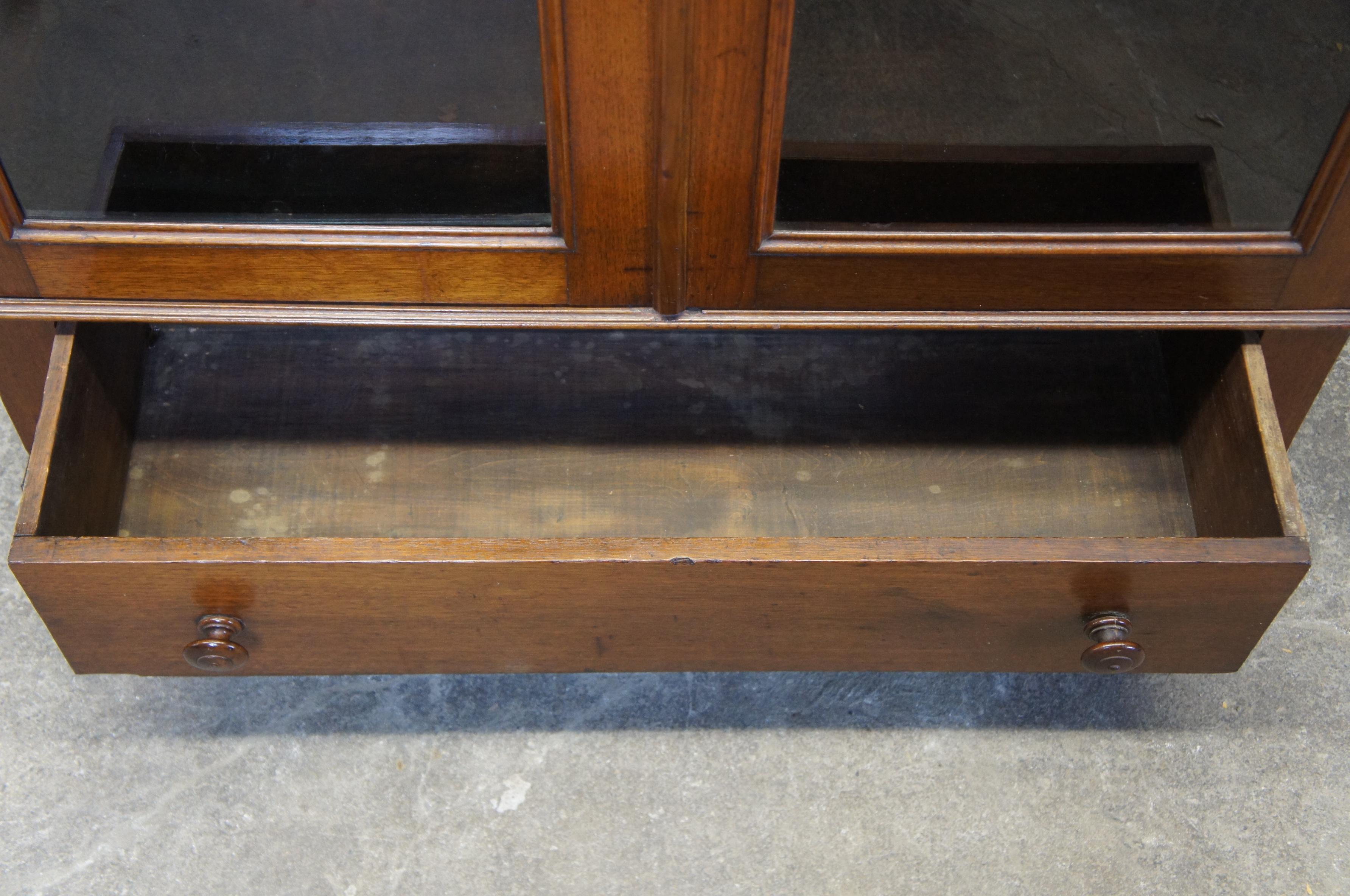 antique display cabinets with glass doors