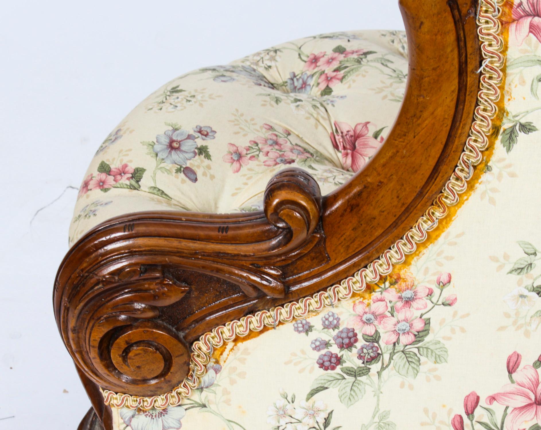 antique victorian love seat