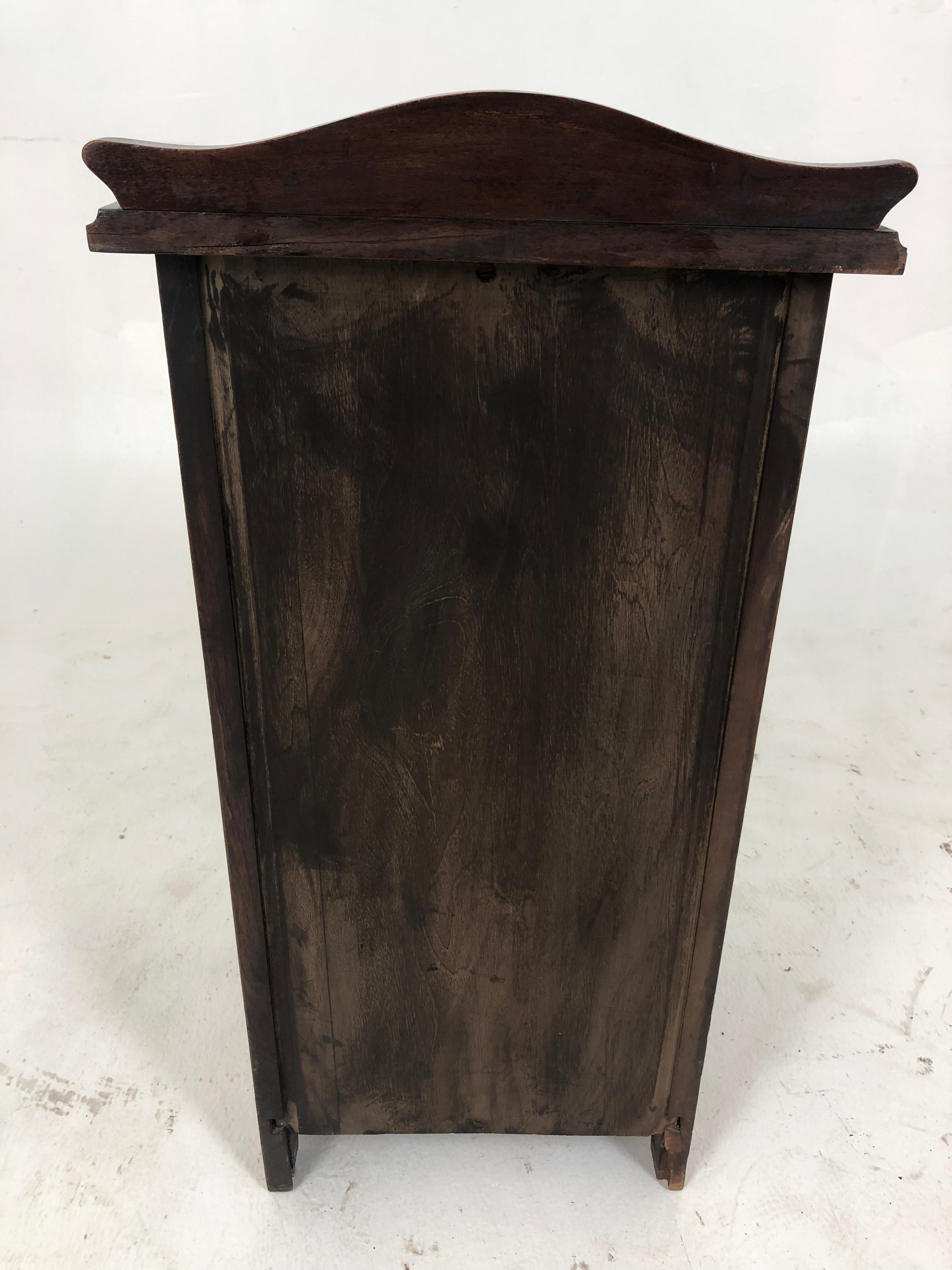 Antique Victorian Walnut Nightstand, Bedside, Lamp Table, Scotland 1880, H826 5