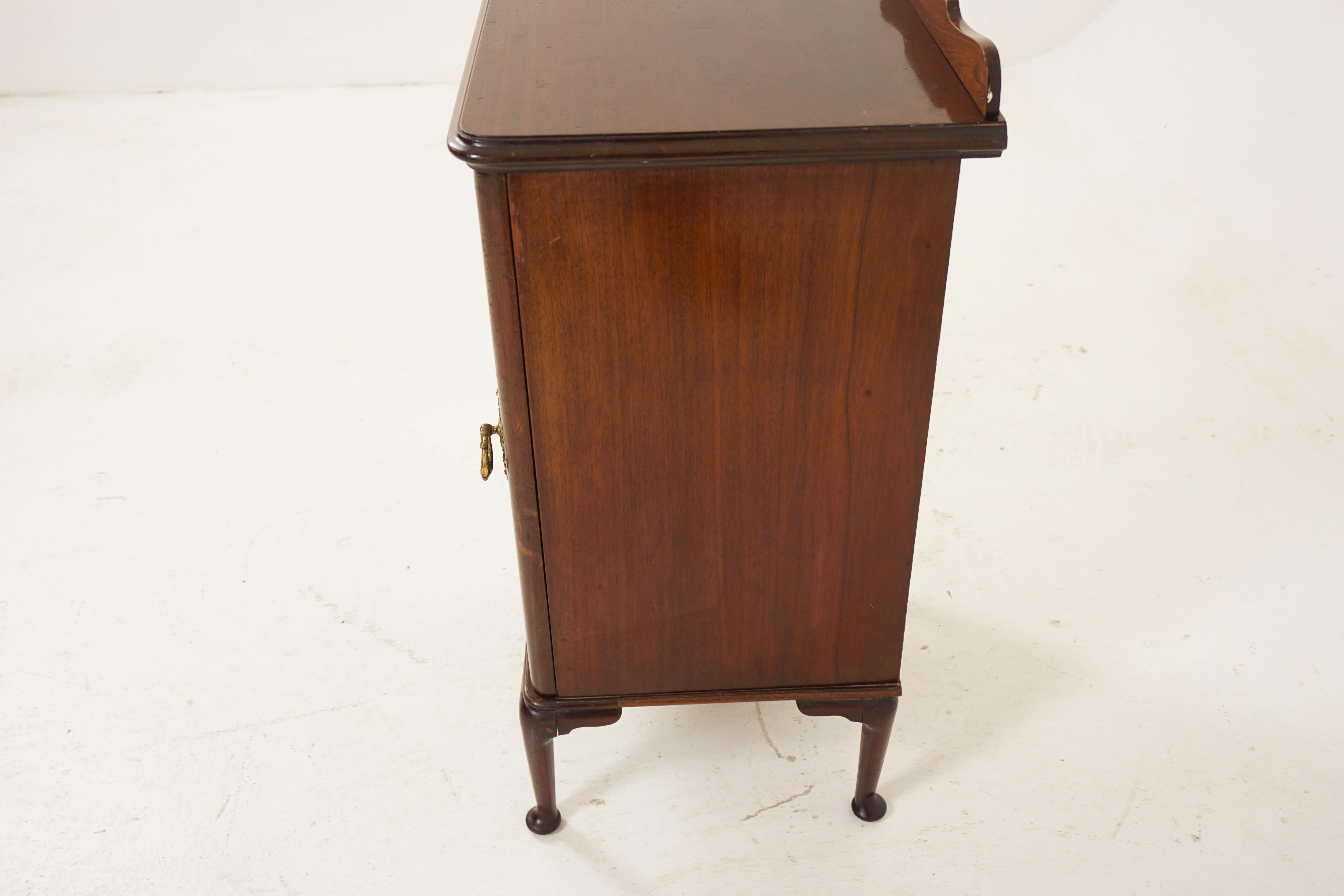 Antique Victorian Walnut Nightstand, Bedside, Lamp Table, Scotland 1900, H059 For Sale 3