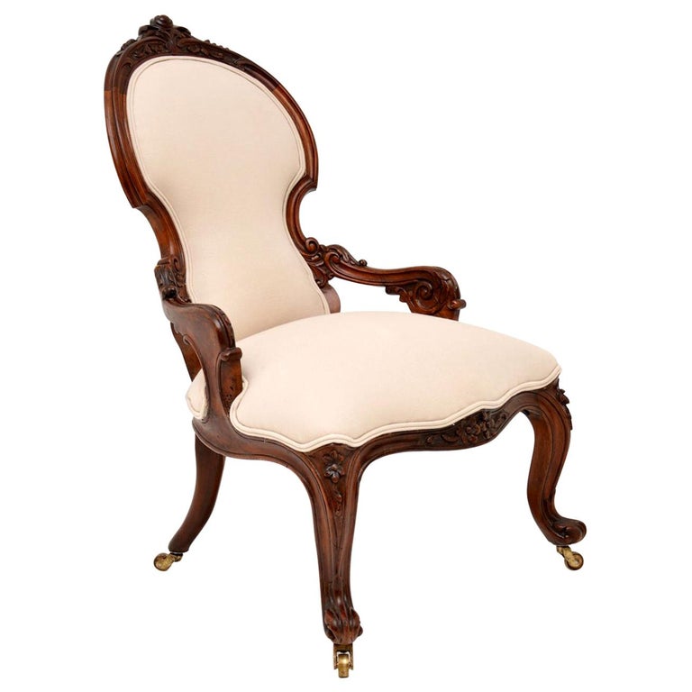 Antique Victorian Walnut Nursing Chair For Sale at 1stDibs victorian