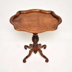 Antique Victorian Walnut Occasional Side Table