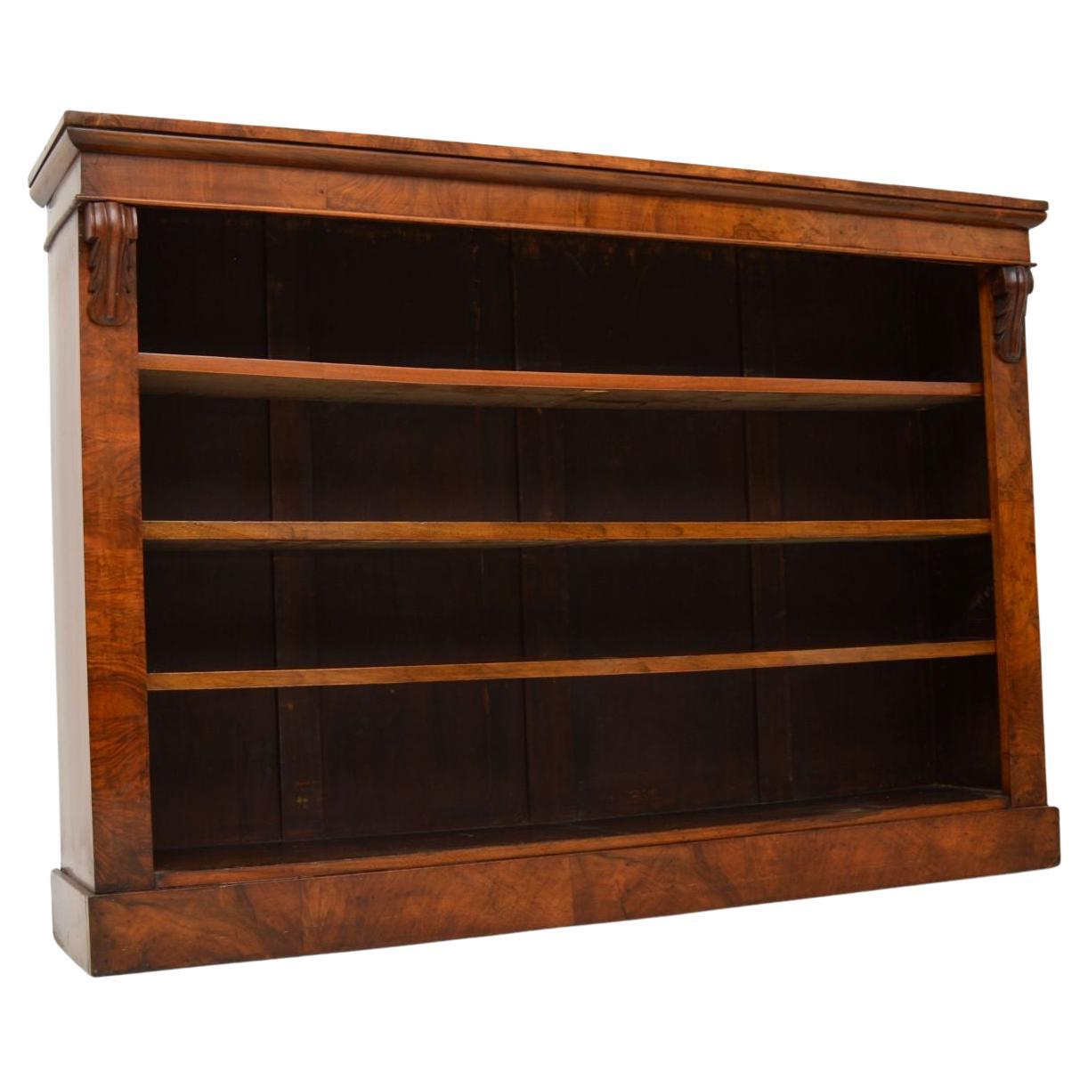 Victorian Antique Bamboo Open Bookcase For Sale at 1stDibs