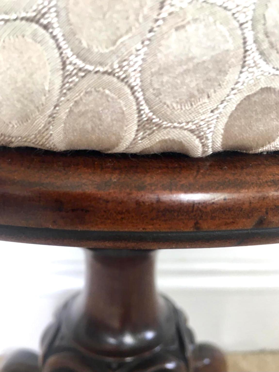 Antique Victorian Walnut Piano Stool For Sale 1