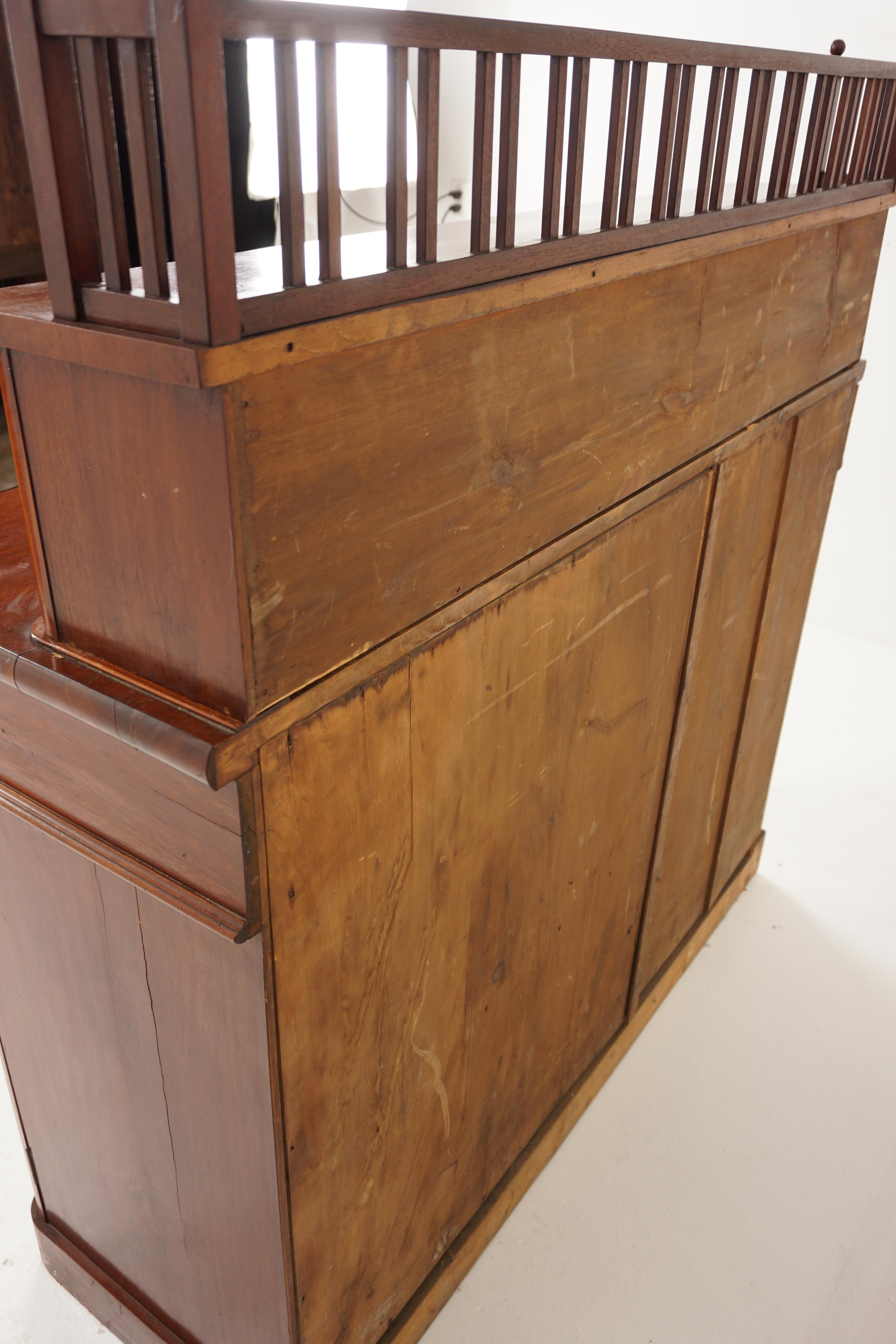 Antique Victorian Walnut Sideboard, Chiffonier, Buffet, Scotland 1870, H781 For Sale 5