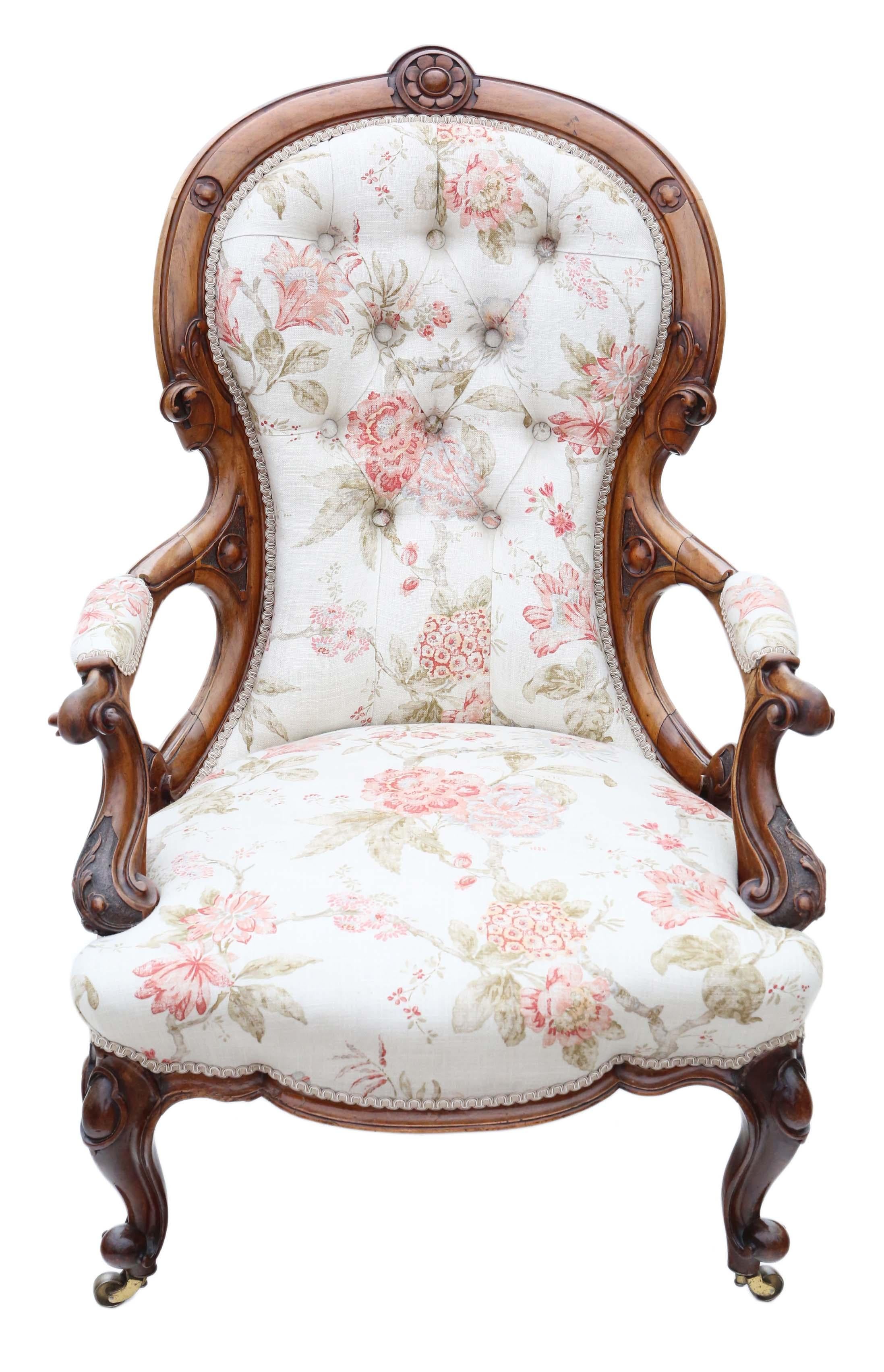 Antike Qualität viktorianischen C1880 Nussbaum Slipper Löffel zurück Sessel.

Solide, keine losen Verbindungen. Voller Alter, Charakter und Charme. Ein sehr dekorativer Stuhl. Die Polsterung ist neu, ohne Abnutzung oder Flecken. Attraktive