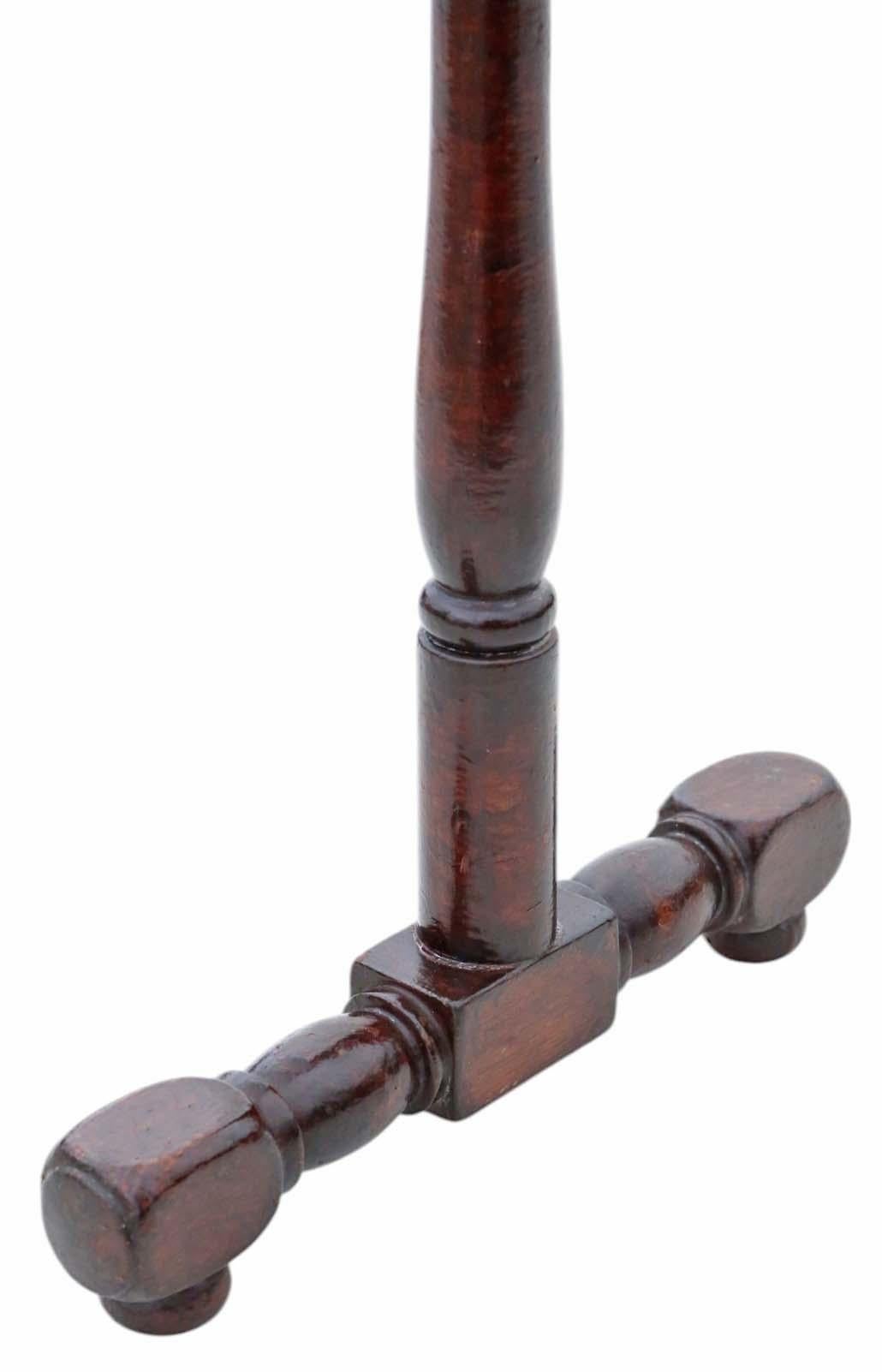 Wood Antique Victorian walnut Towel Rail Stand - C1900