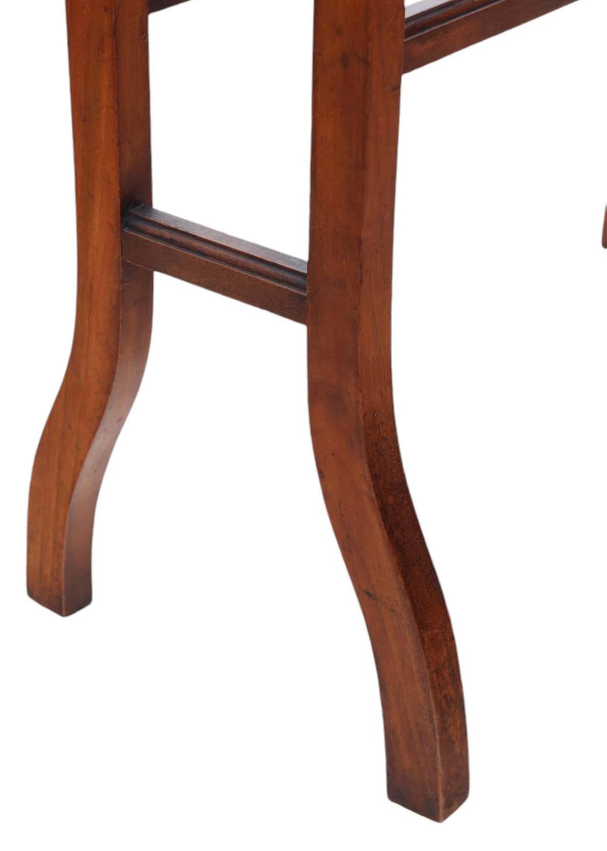Early 20th Century Antique Victorian walnut Towel Rail Stand - Quality Art Nouveau C1900 For Sale