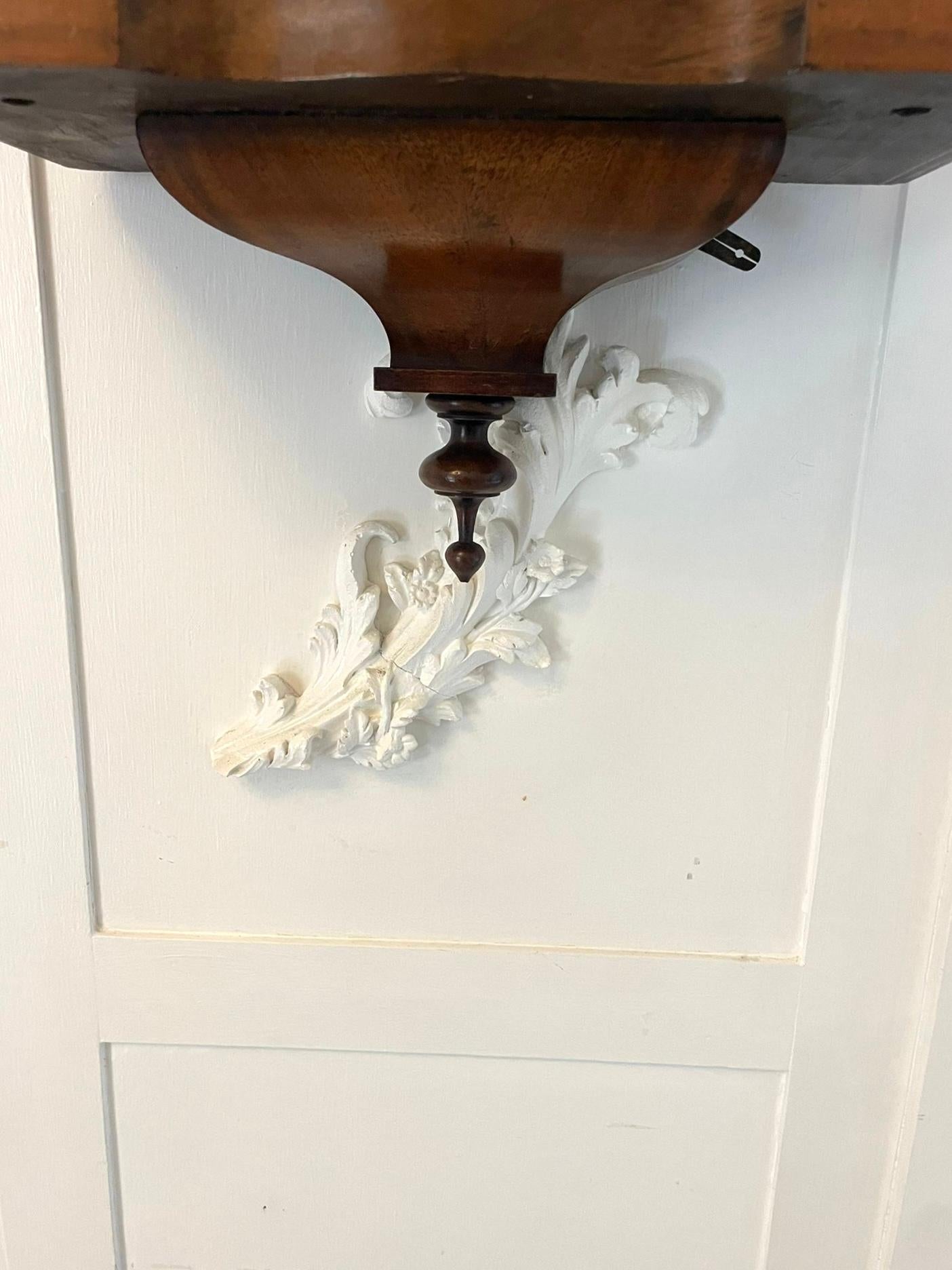 Antique Victorian Walnut Vienna Wall Clock For Sale 2