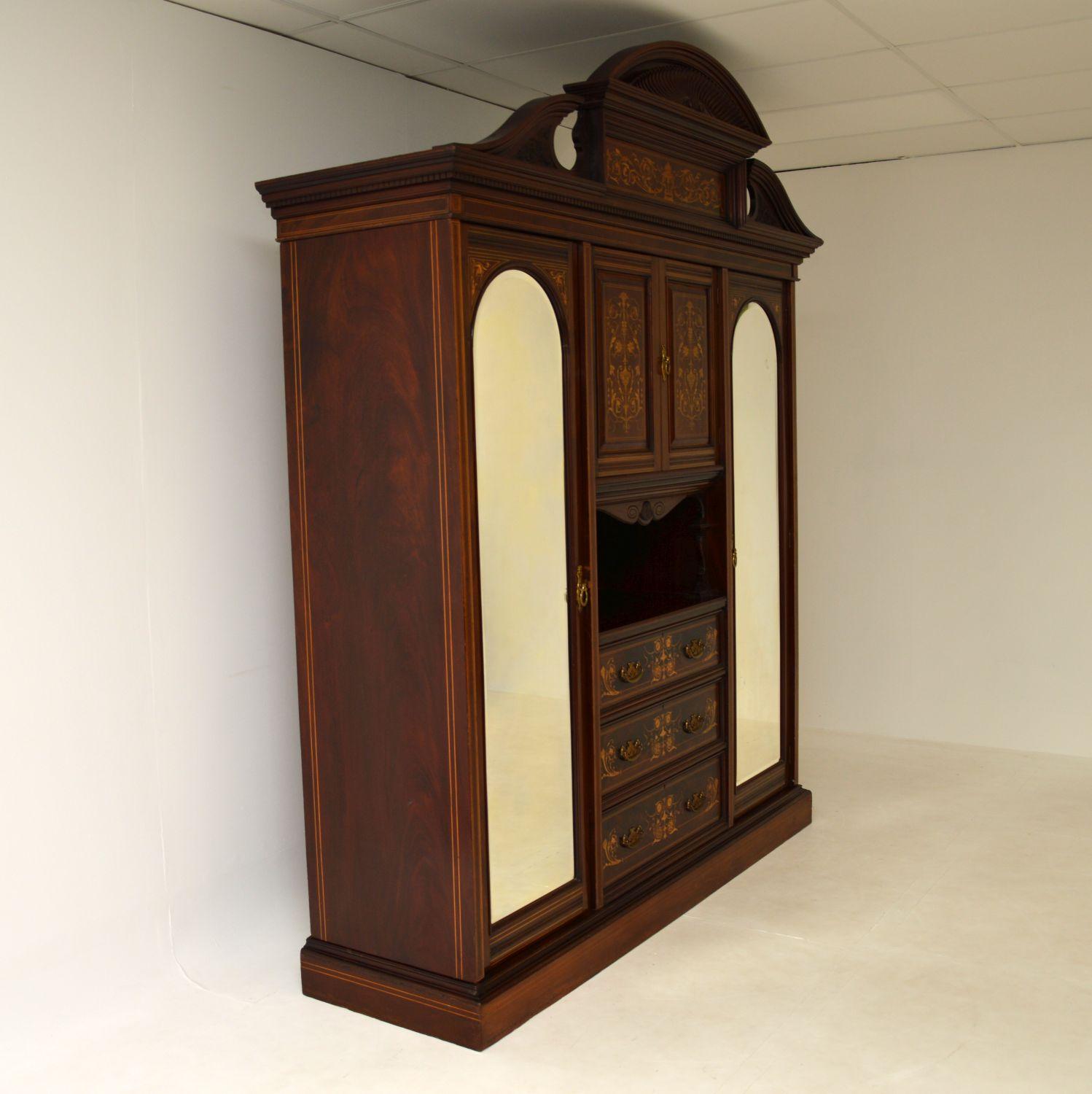 Antique Victorian Wardrobe by James Shoolbred 4