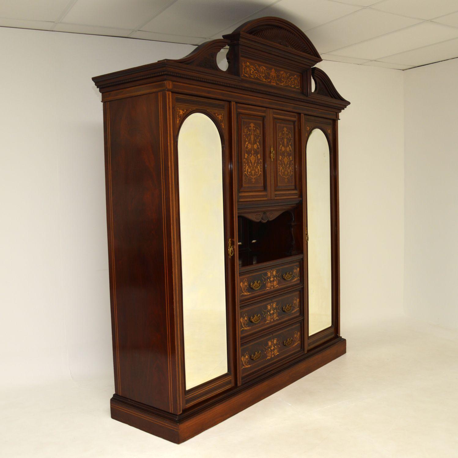 Antique Victorian Wardrobe by James Shoolbred 9
