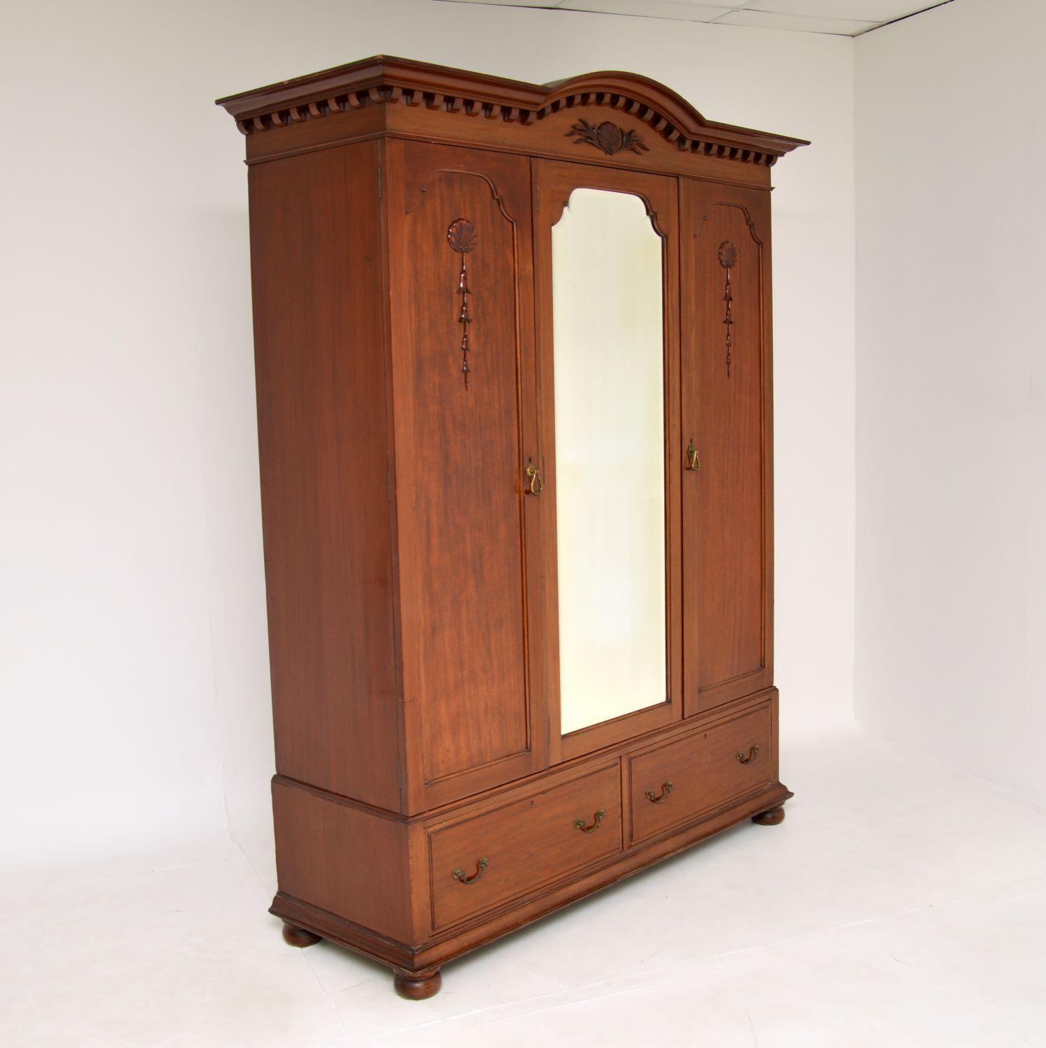 Antique Victorian Wardrobe by James Shoolbred 1