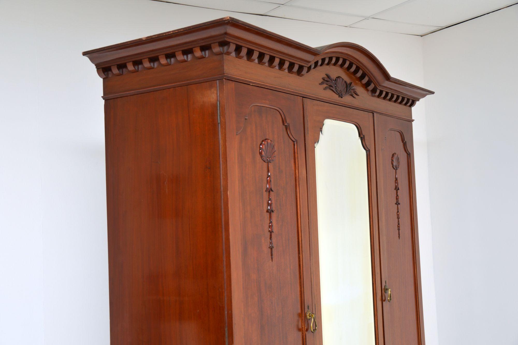 Antique Victorian Wardrobe by James Shoolbred 2