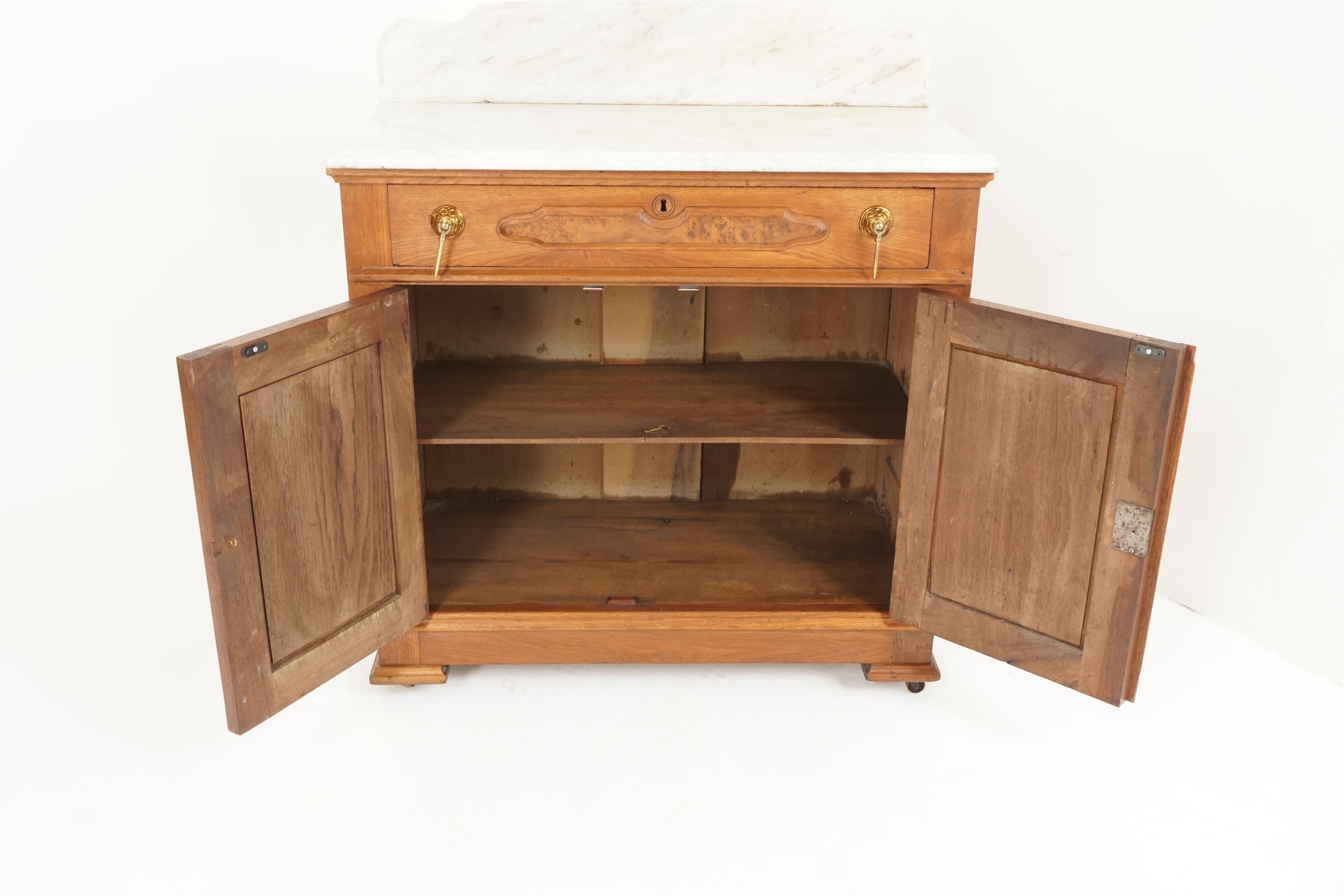 antique wash stand with marble top