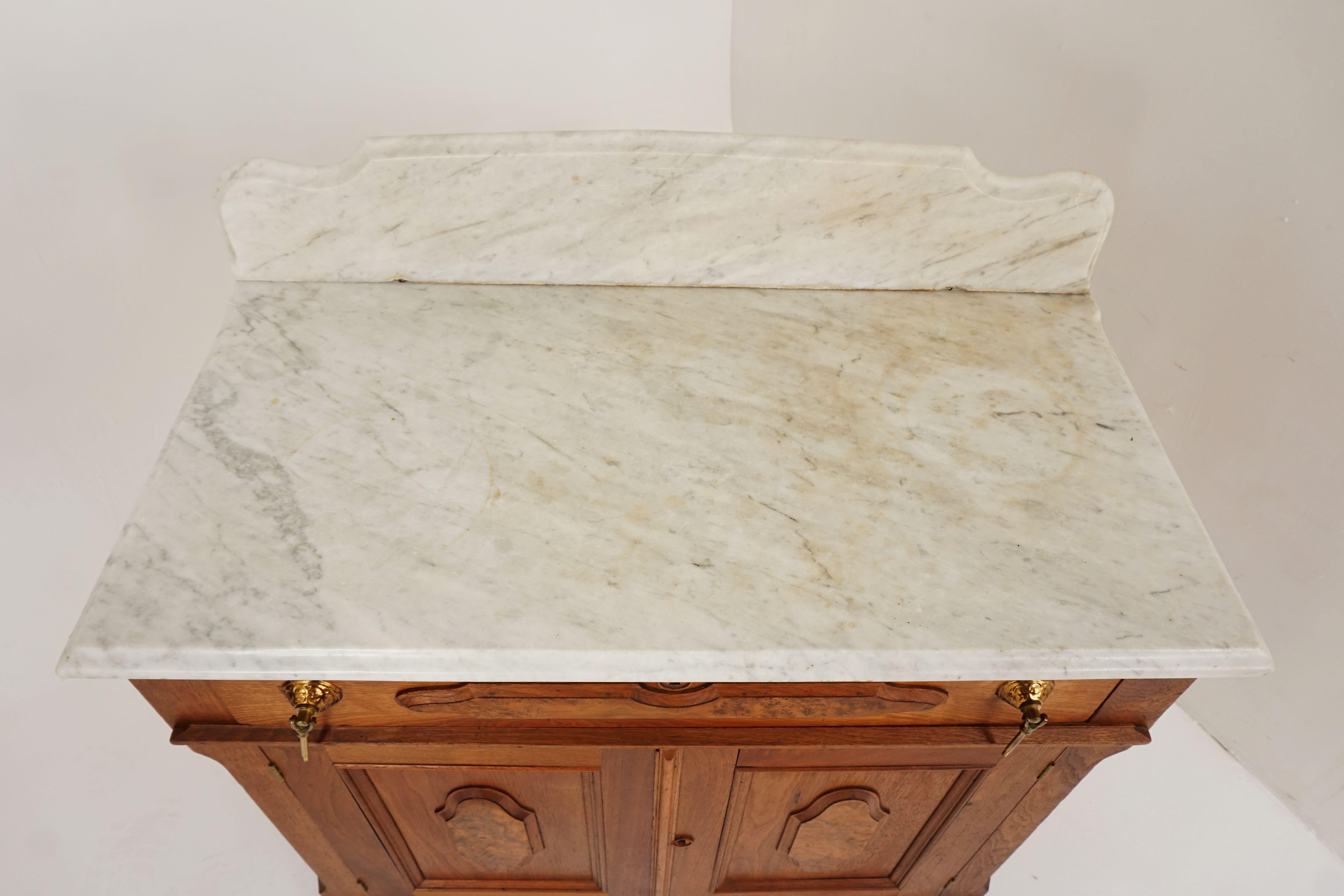 victorian washstand marble top