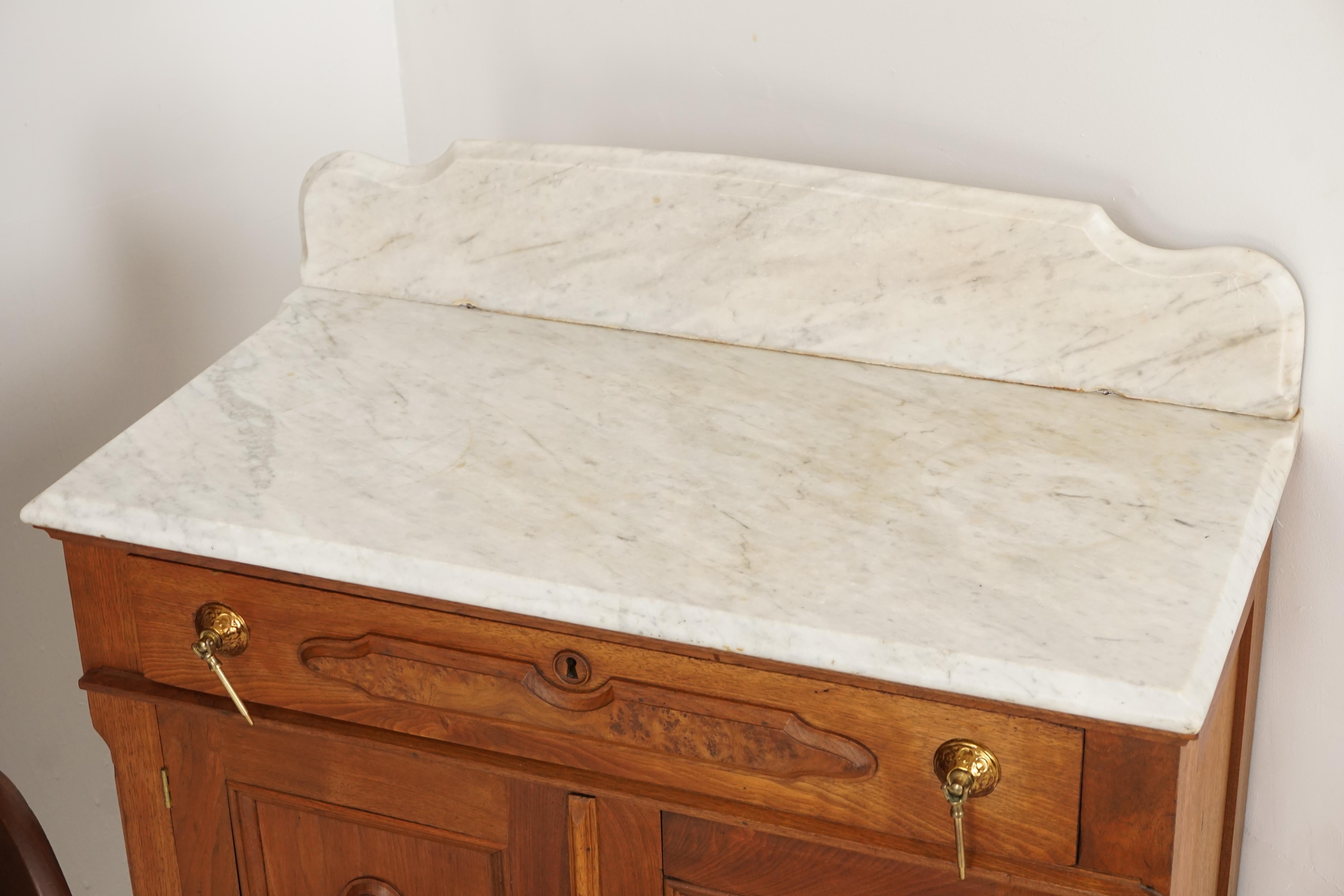 victorian washstand marble top