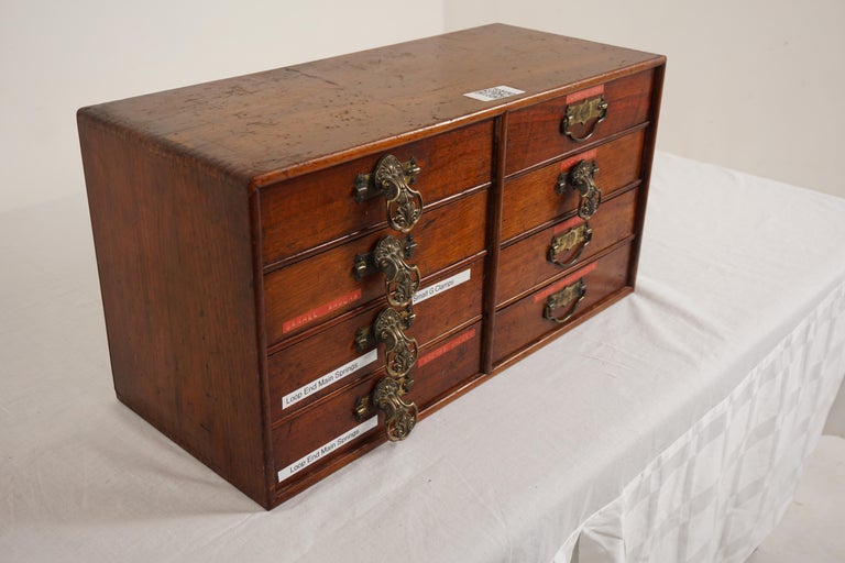 Antique Victorian Watchmakers 8 drawers Scotland 1880, H951