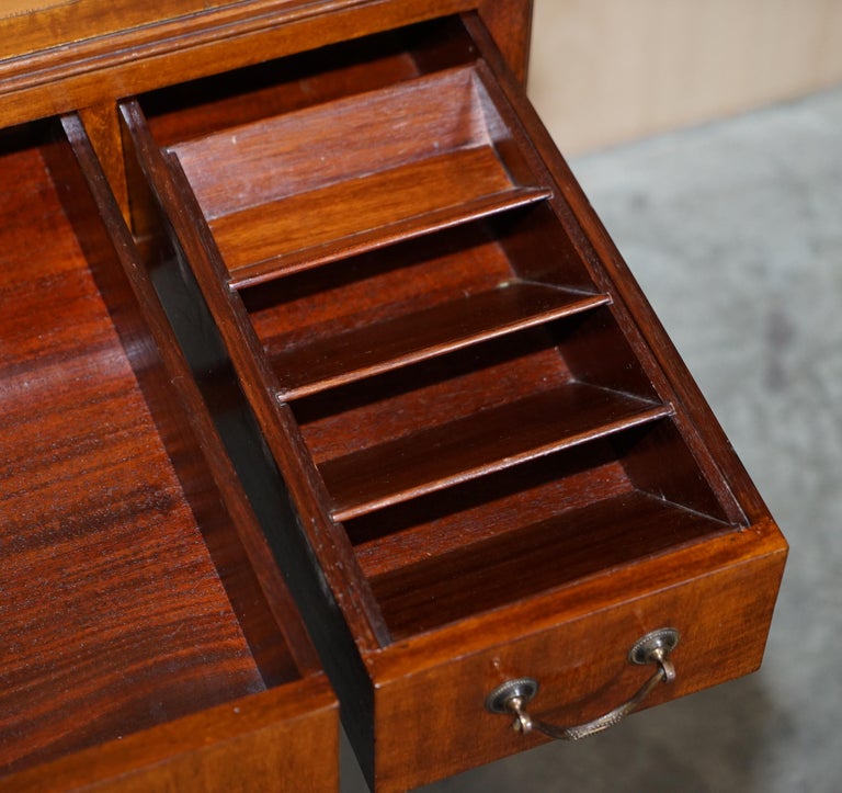 Antique Victorian Watchmakers Desk Taste Hardwood and Brown