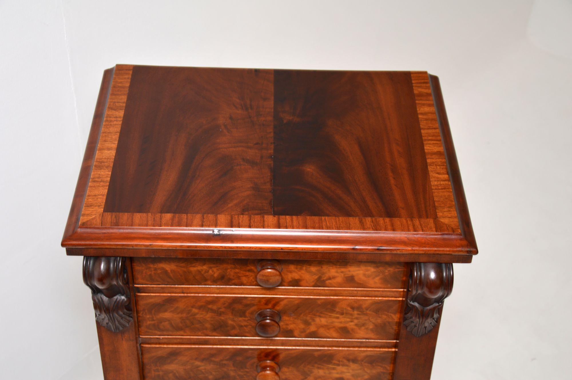 Antique Victorian Wellington Chest of Drawers For Sale 1