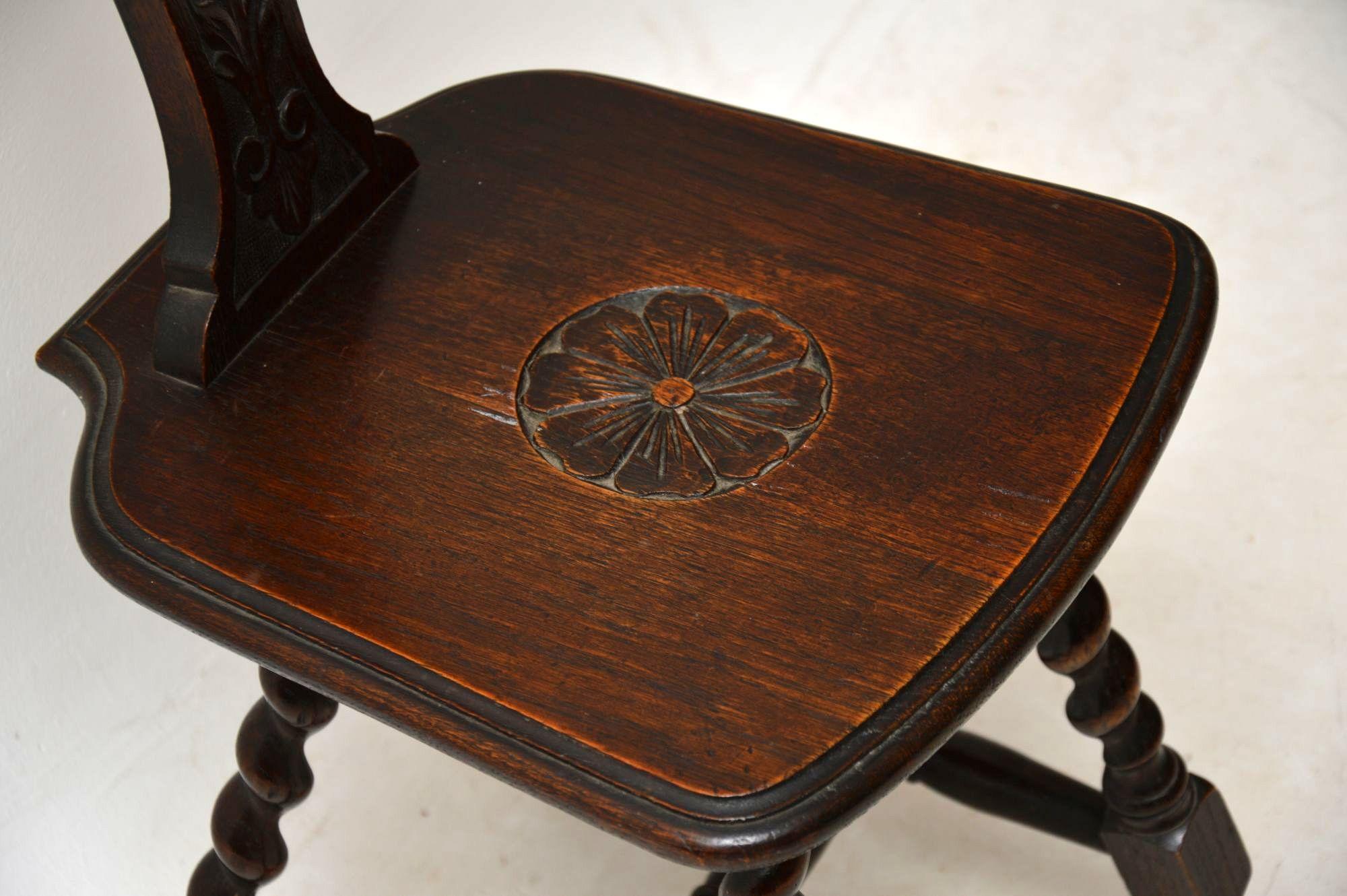 19th Century Antique Victorian Welsh Oak Spinning Chair