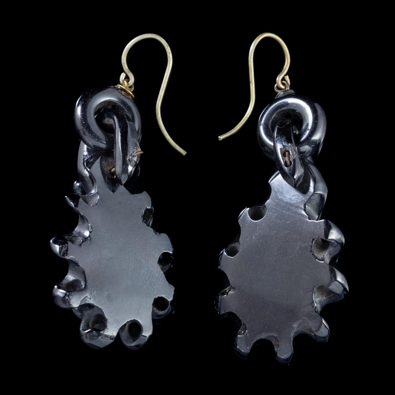 victorian cameo earrings