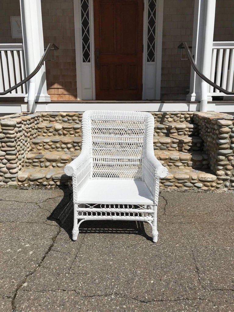 Antique Victorian Wicker SixLegged Chair For Sale at 1stDibs