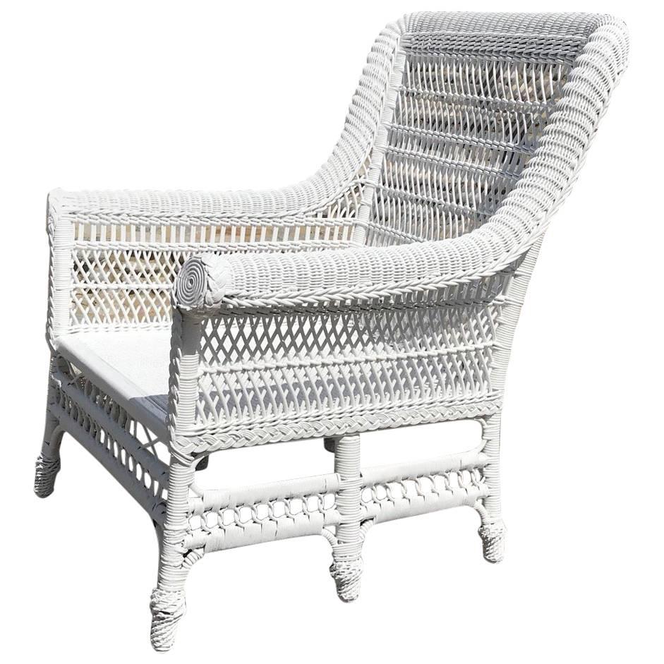 Antique Victorian Wicker Six-Legged Chair