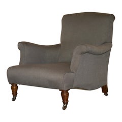 ANTiQUE VICTORIAN WILLIAM BIRCH HOWARD & SON''S STYLE WALNUT FRAMES ARMCHAIR