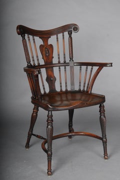 Antique Victorian Windsor Armchair, William Birch, 1860s-1890s