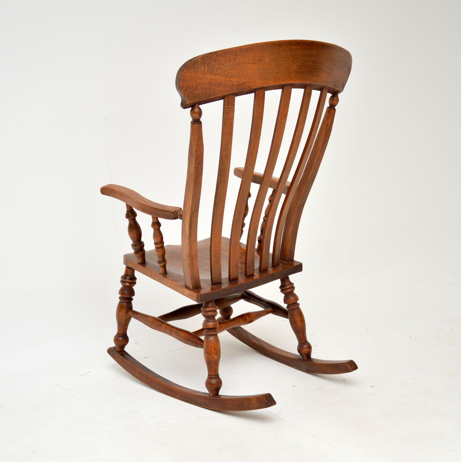 Antique Victorian Windsor Rocking Chair 3