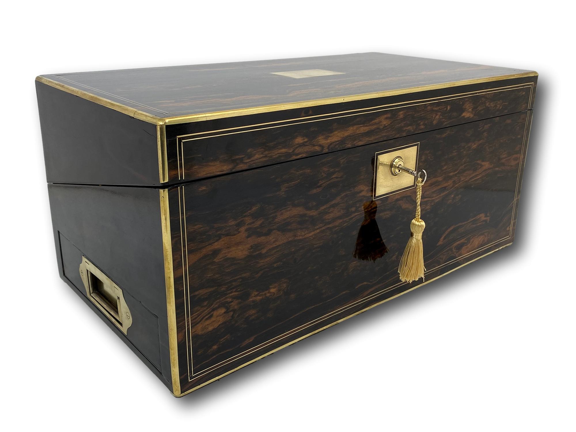 Caja de escritura victoriana antigua de G.H. Compartimento secreto múltiple Radcliffe en venta 8