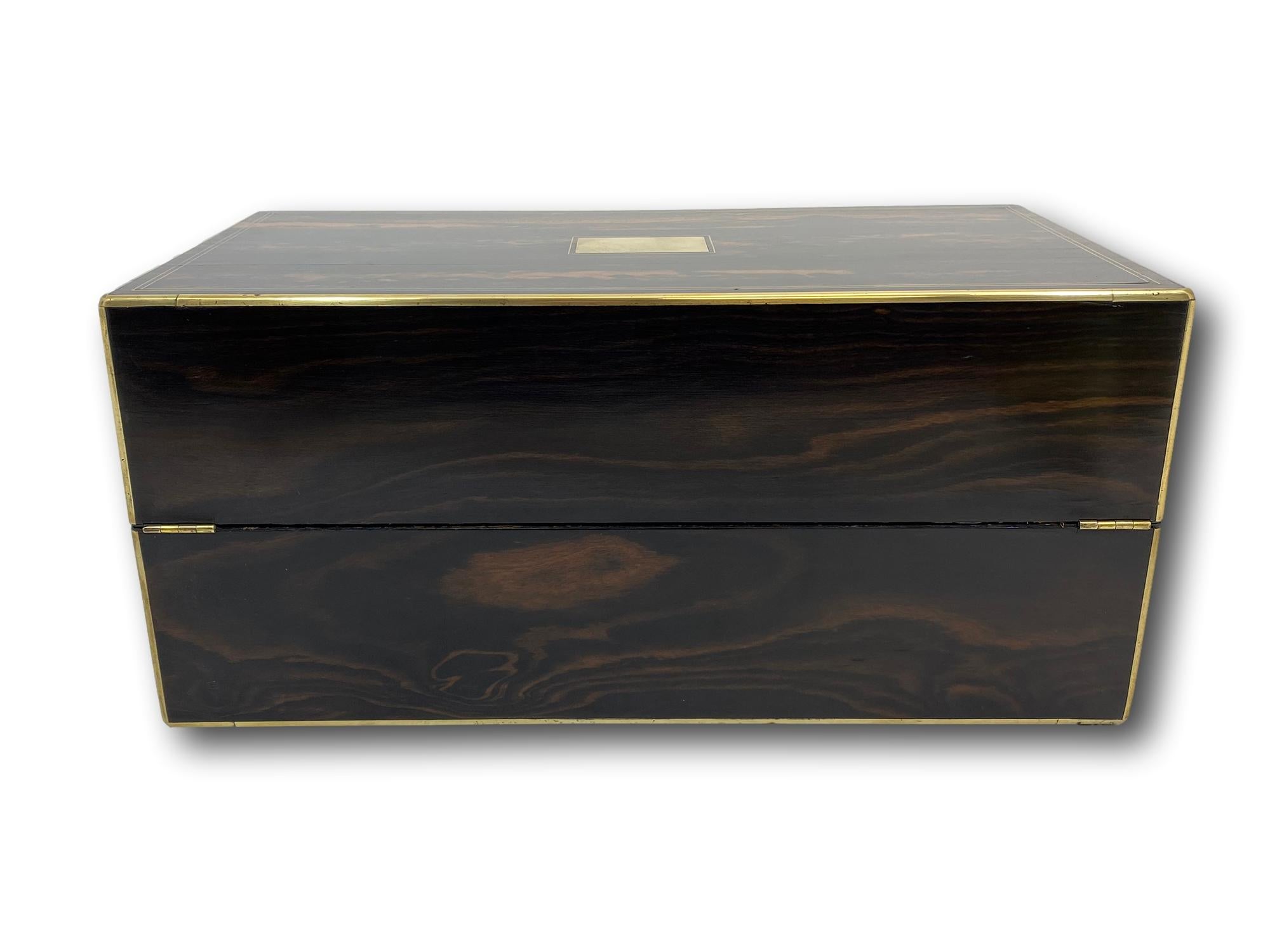 Caja de escritura victoriana antigua de G.H. Compartimento secreto múltiple Radcliffe Hecho a mano en venta