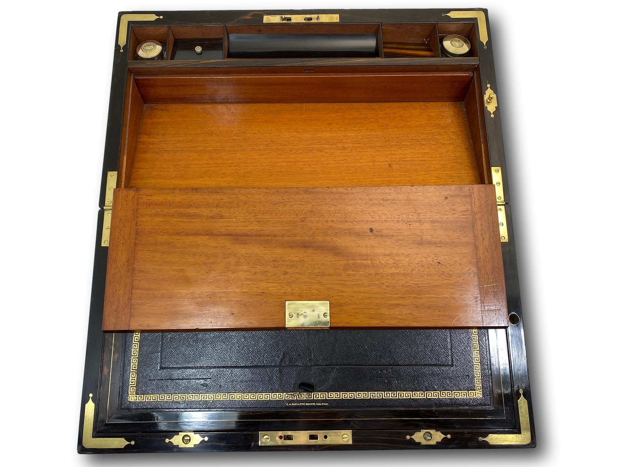 Caja de escritura victoriana antigua de G.H. Compartimento secreto múltiple Radcliffe en venta 1