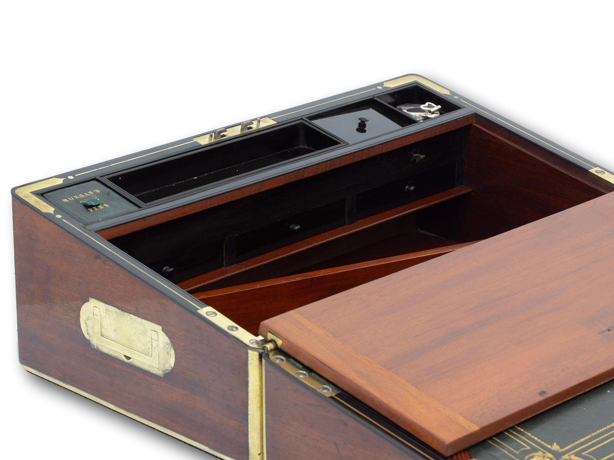 Caja de escritura victoriana antigua Friedrich Ludwig Hausburg en venta 11