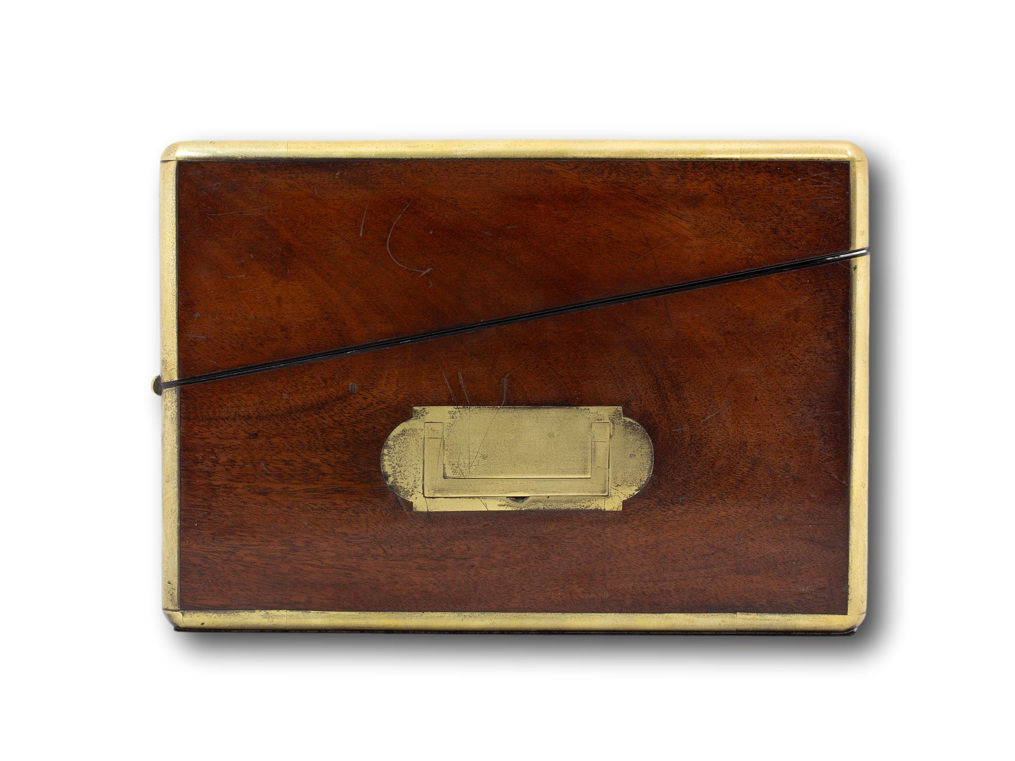 Caja de escritura victoriana antigua Friedrich Ludwig Hausburg Tallado a mano en venta