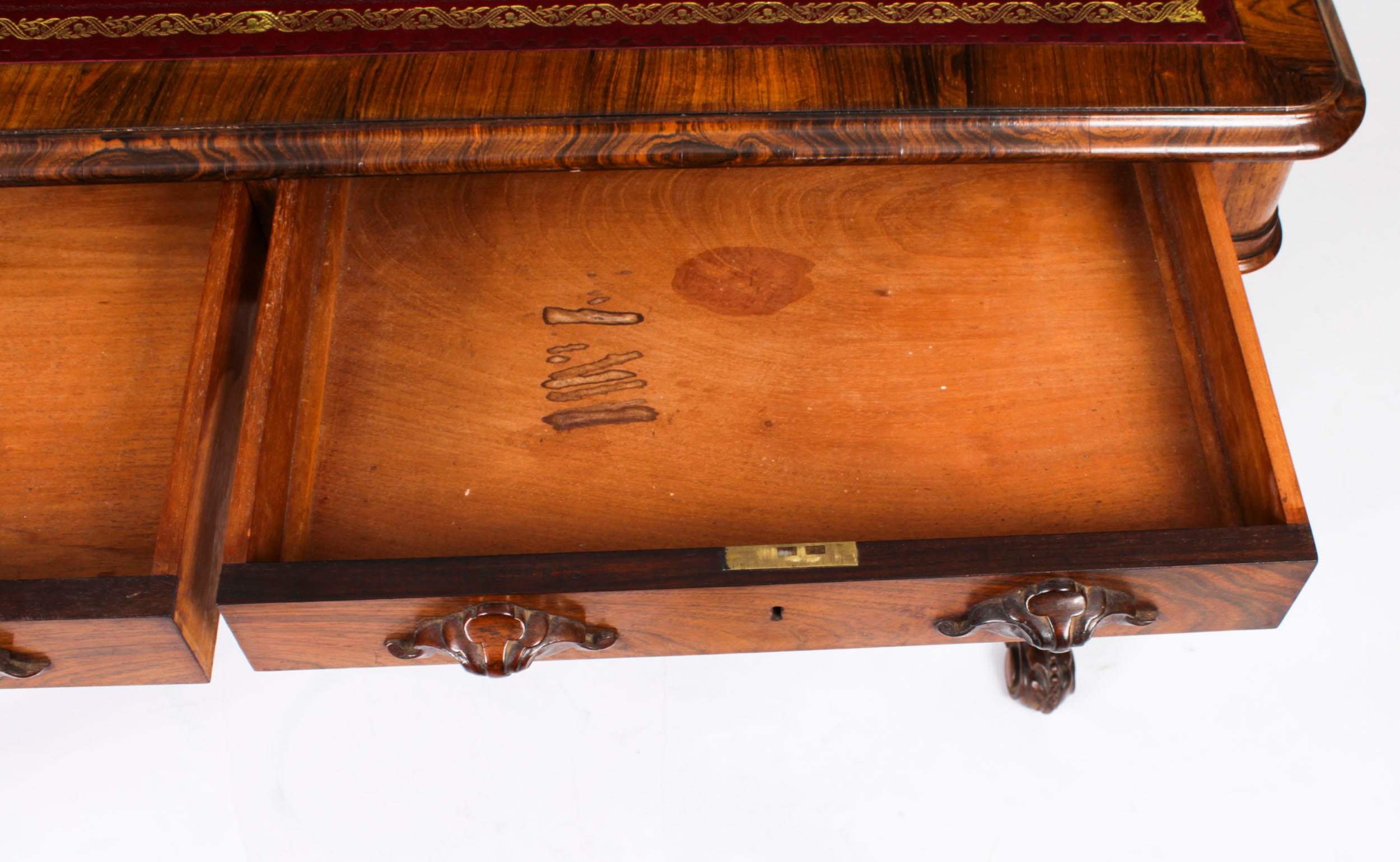 Ancienne table à écrire victorienne par Edwards & Roberts 19ème siècle en vente 7