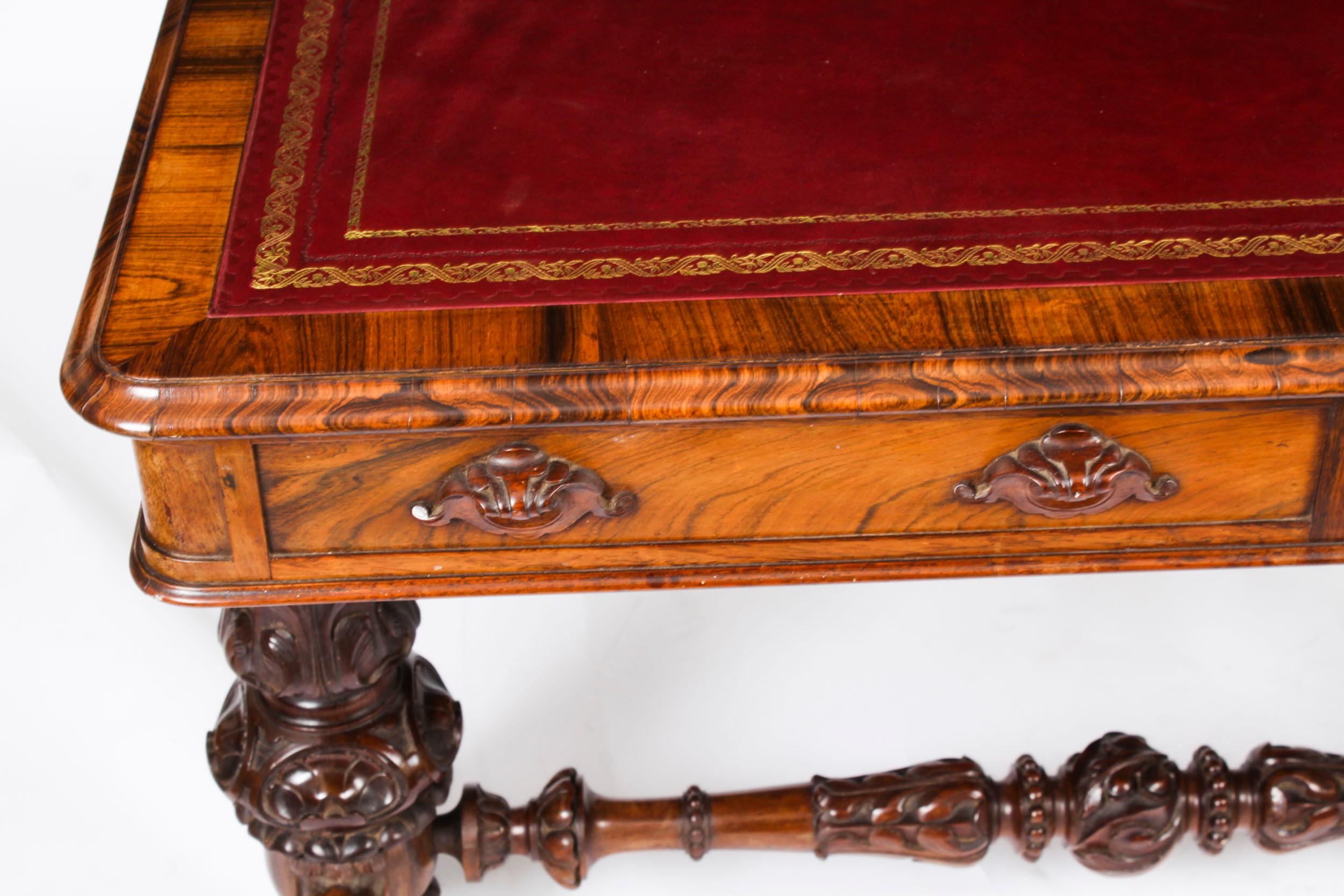 Ancienne table à écrire victorienne par Edwards & Roberts 19ème siècle en vente 11