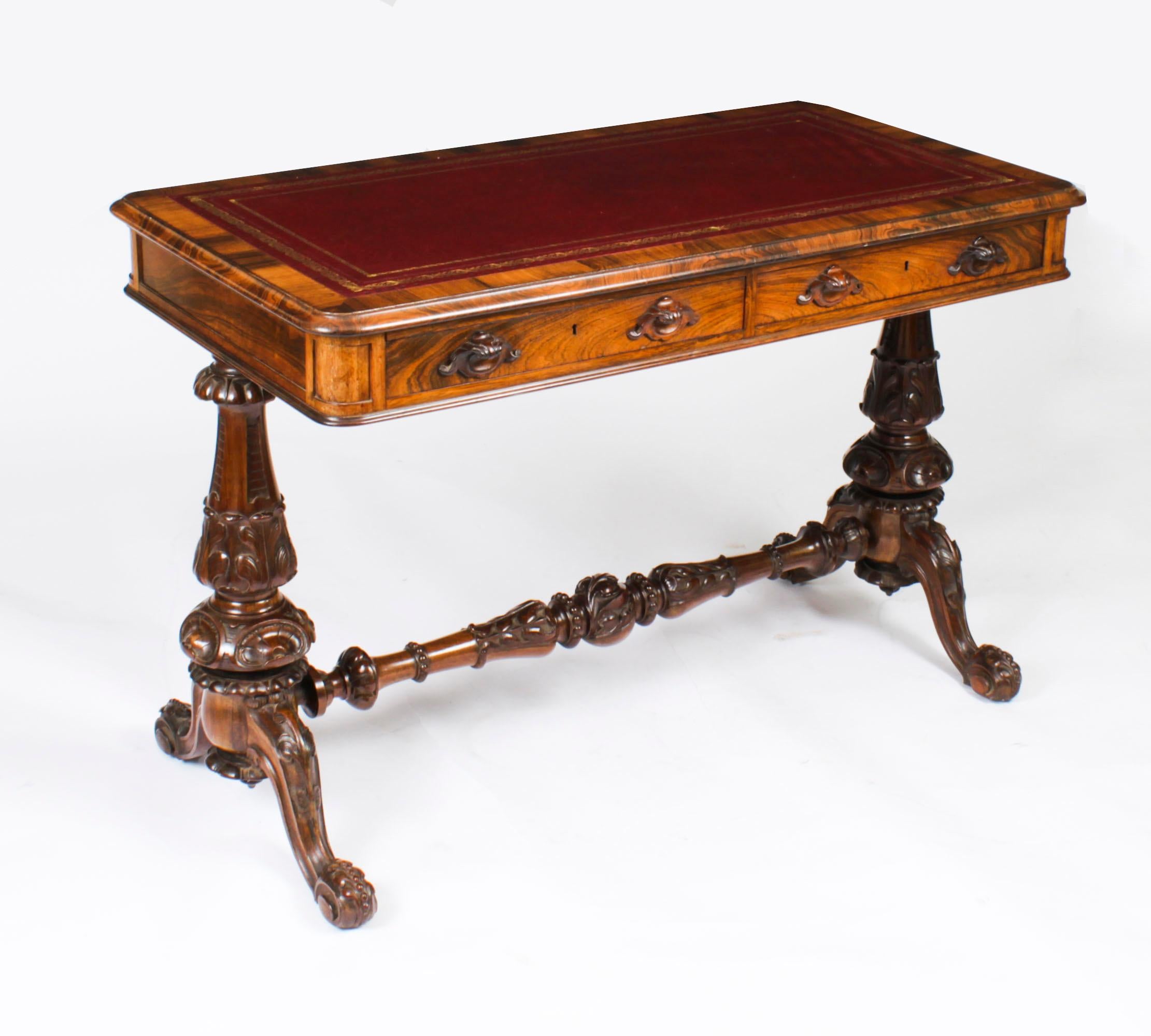 Ancienne table à écrire victorienne par Edwards & Roberts 19ème siècle en vente 15
