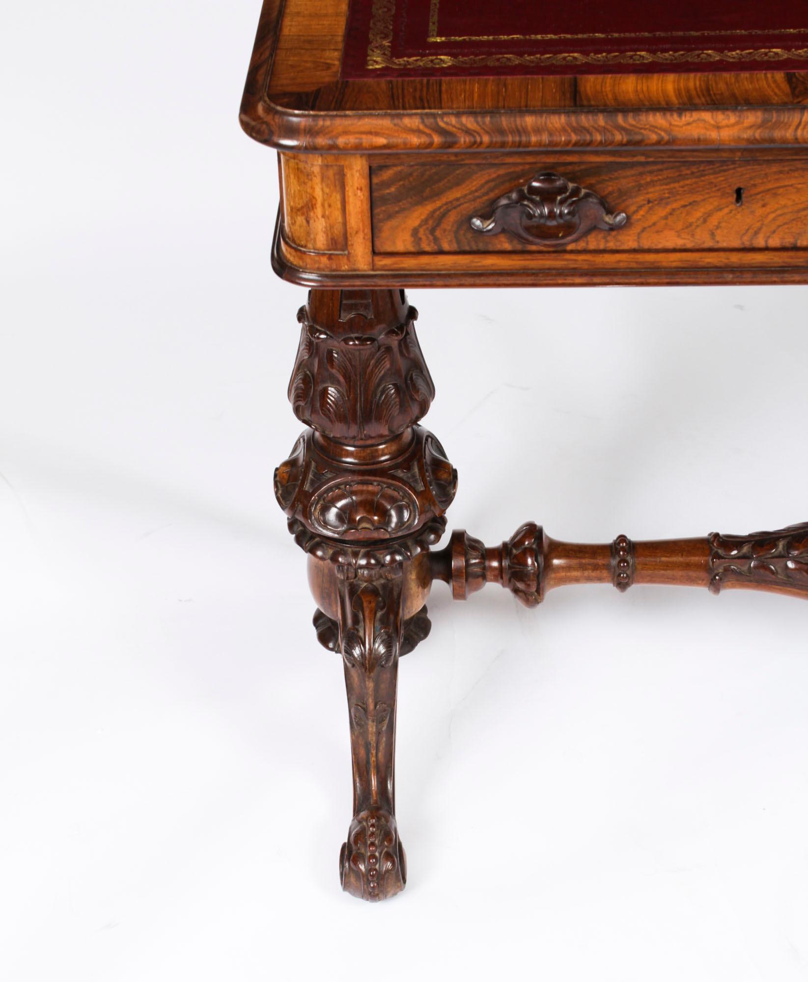 Ancienne table à écrire victorienne par Edwards & Roberts 19ème siècle en vente 1