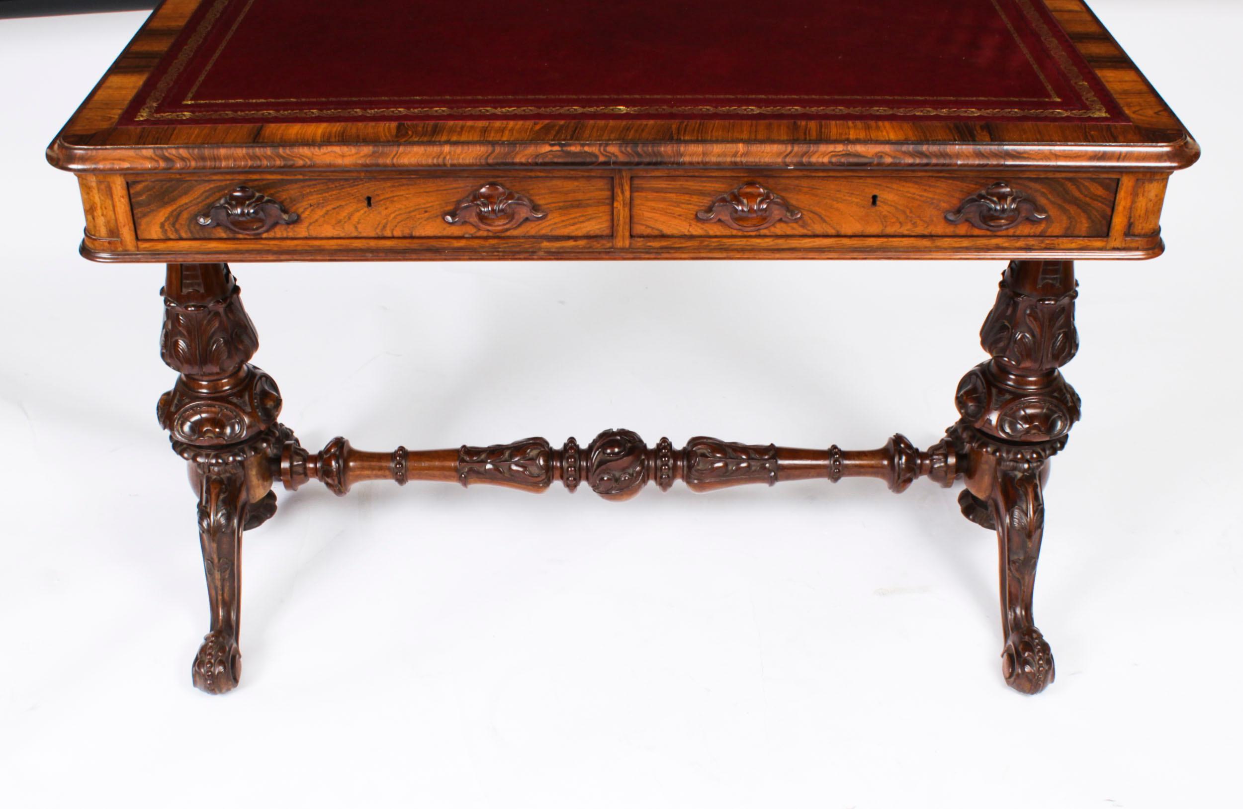 Ancienne table à écrire victorienne par Edwards & Roberts 19ème siècle en vente 2