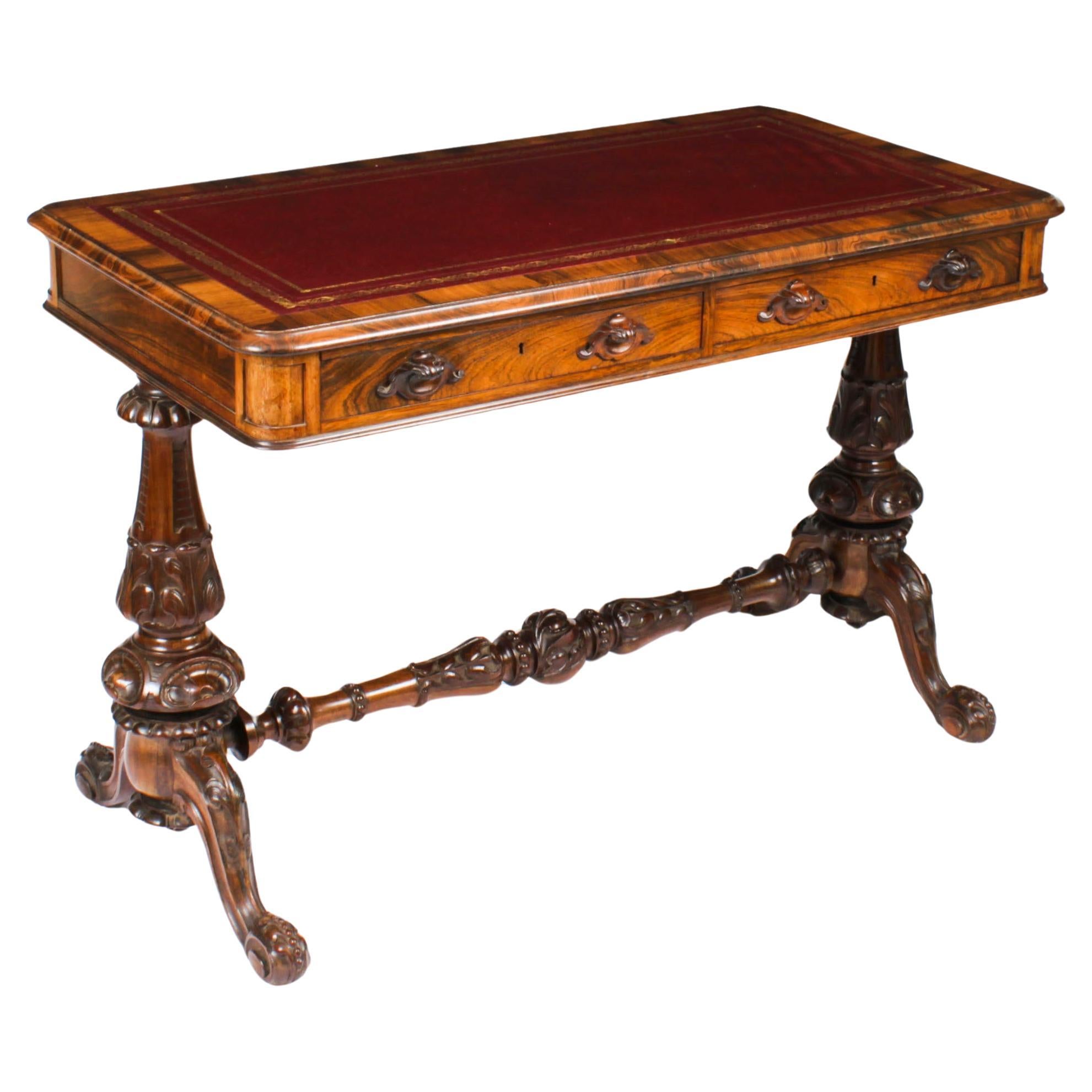 Ancienne table à écrire victorienne par Edwards & Roberts 19ème siècle en vente