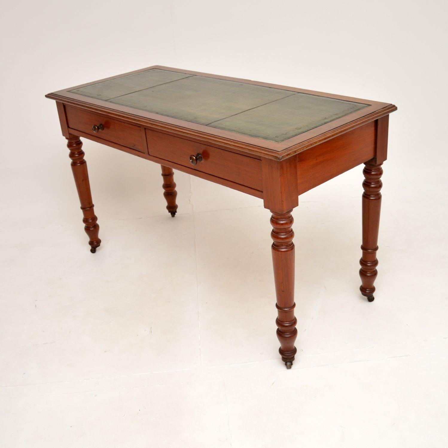 British Antique Victorian Writing Table / Desk by James Shoolbred