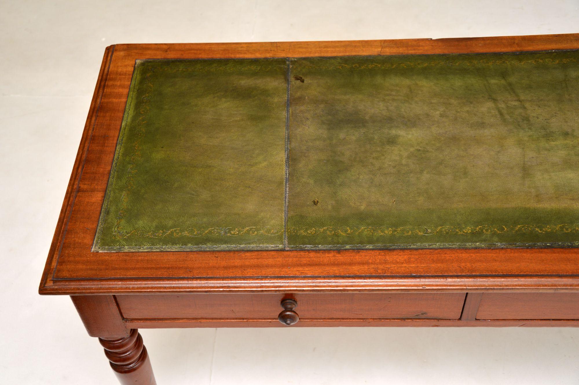 Mid-19th Century Antique Victorian Writing Table / Desk by James Shoolbred