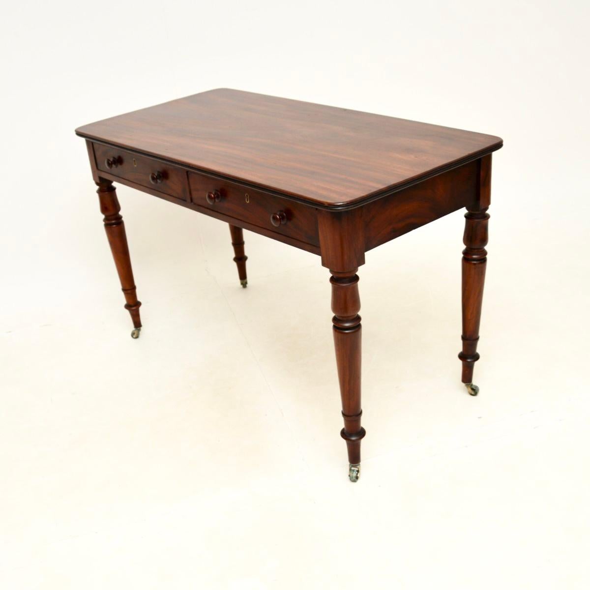 British Antique Victorian Writing Table / Desk