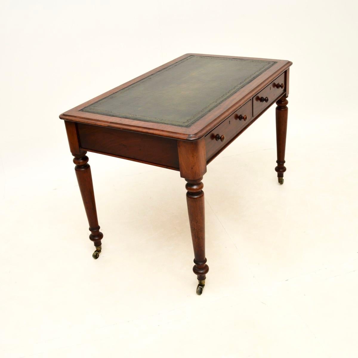 British Antique Victorian Writing Table / Desk