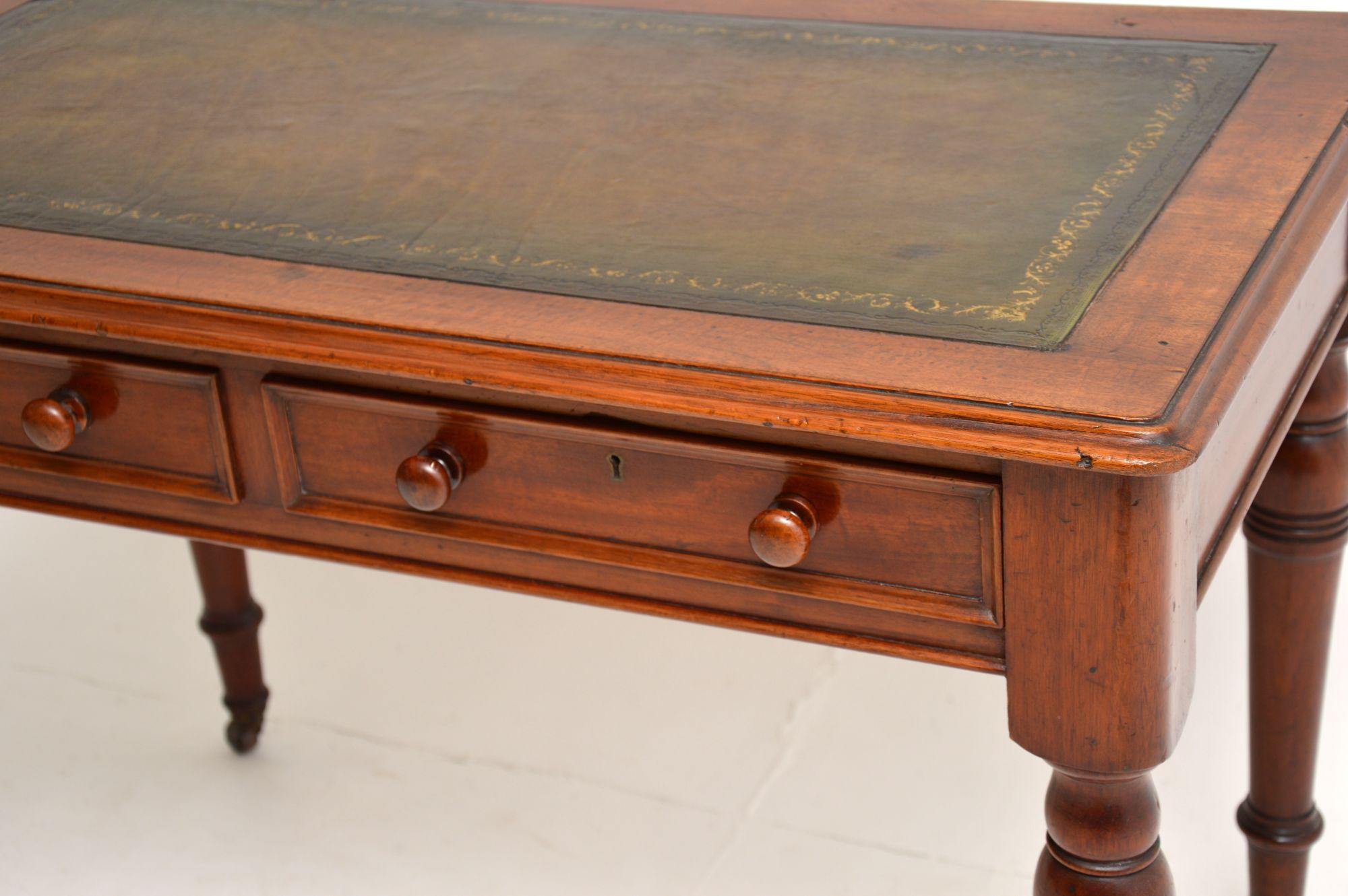 19th Century Antique Victorian Writing Table / Desk